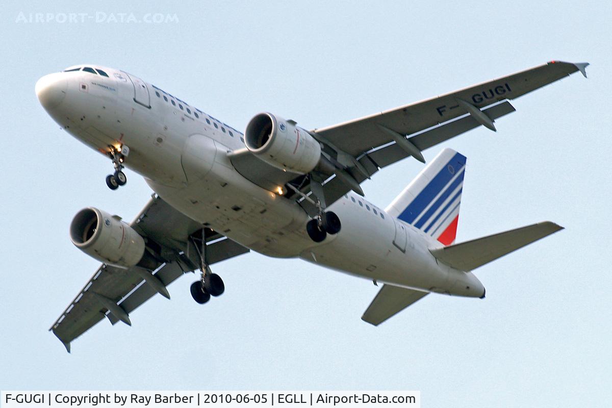 F-GUGI, 2004 Airbus A318-111 C/N 2350, Airbus A318-111 [2350] (Air France) Home~G 05/06/2010. On approach 27R.