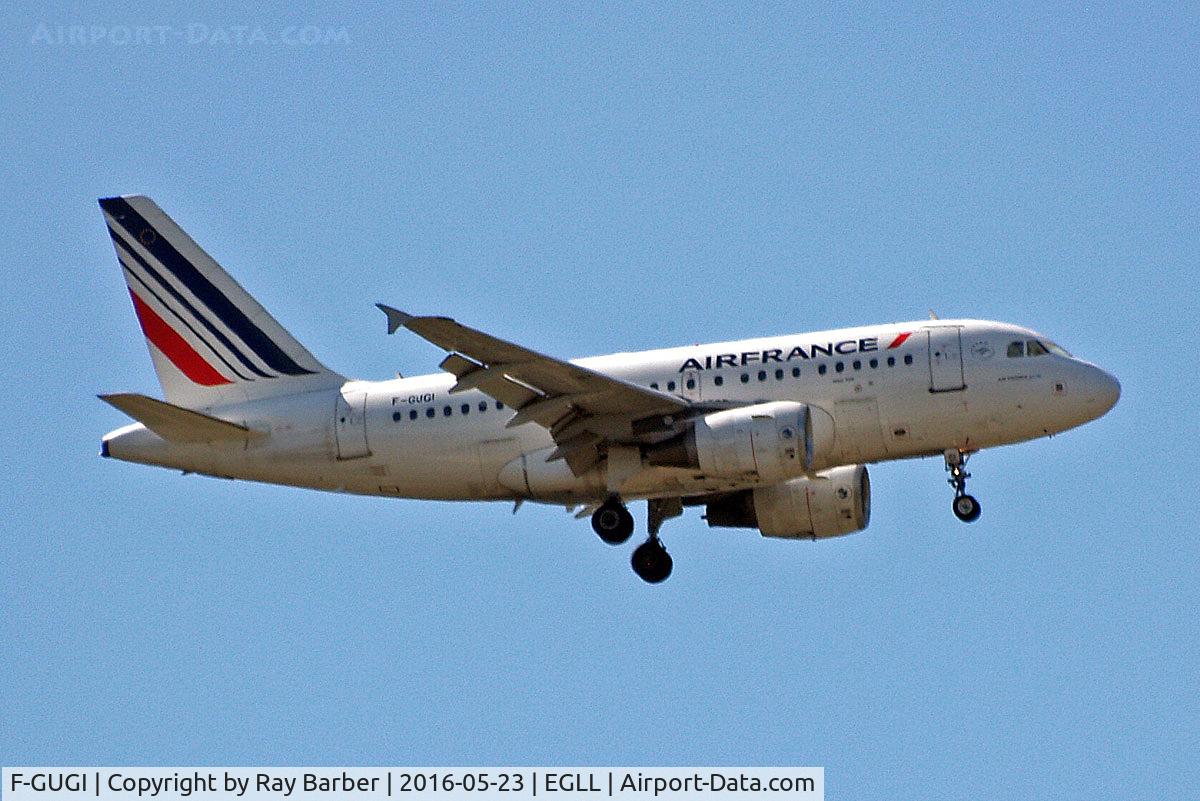 F-GUGI, 2004 Airbus A318-111 C/N 2350, Airbus A318-111 [2350] (Air France) Home~G 23/05/2016. On approach 27L.