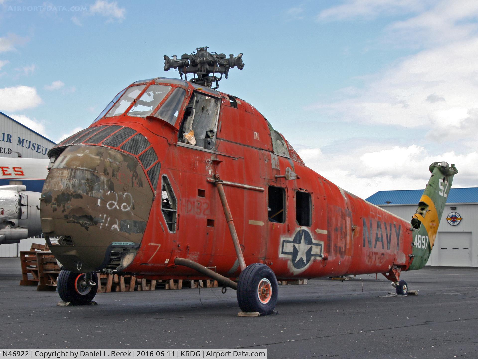 N46922, 1957 Sikorsky UH-34J (HSS-1N) C/N 581069, Though this helicopter awaits restoration, she has been brought out of the back lot and cleaned up.  Nice machine!