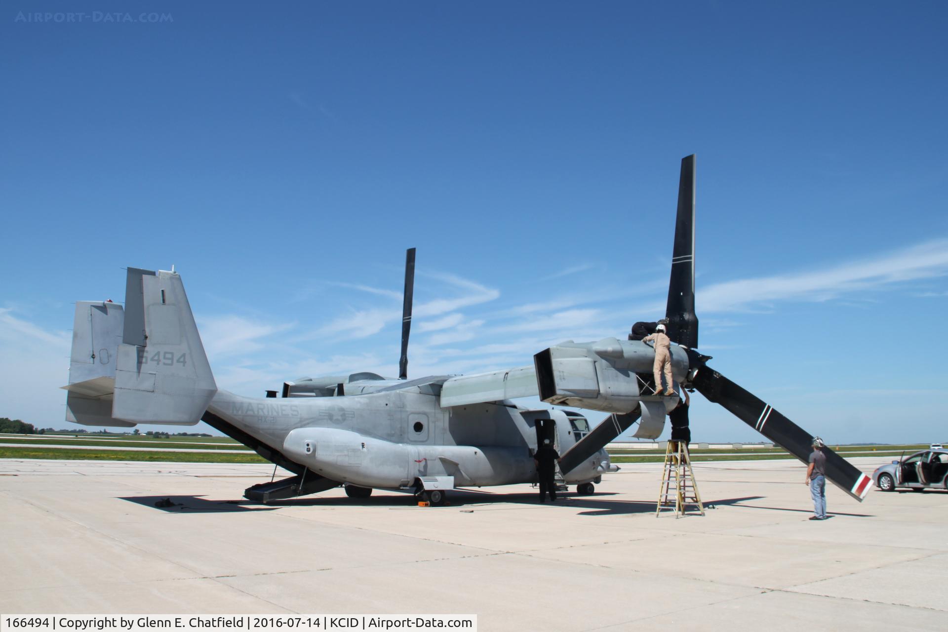 166494, Bell-Boeing MV-22B Osprey C/N D0073, On the Signature ramp