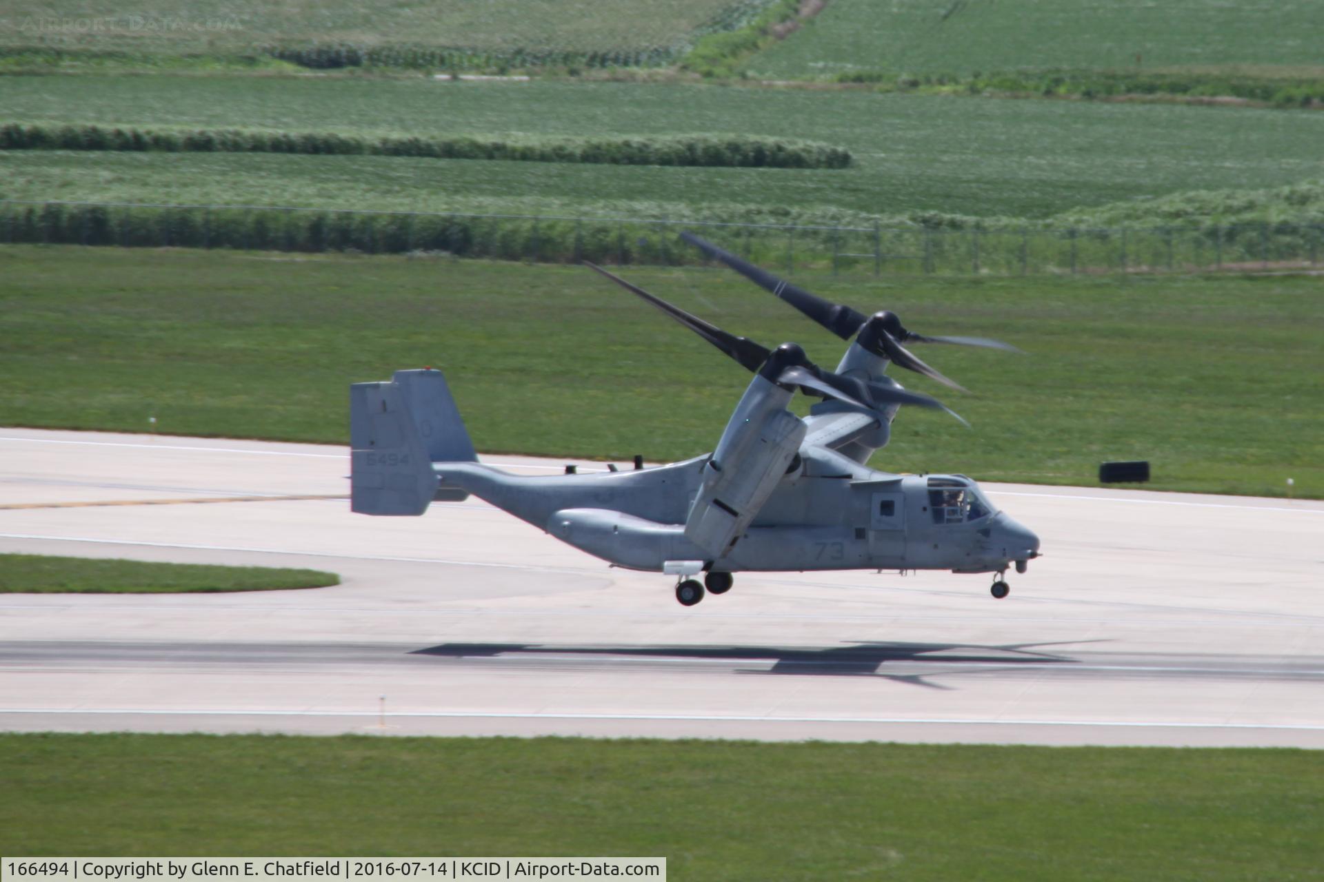 166494, Bell-Boeing MV-22B Osprey C/N D0073, Departing Runway 27