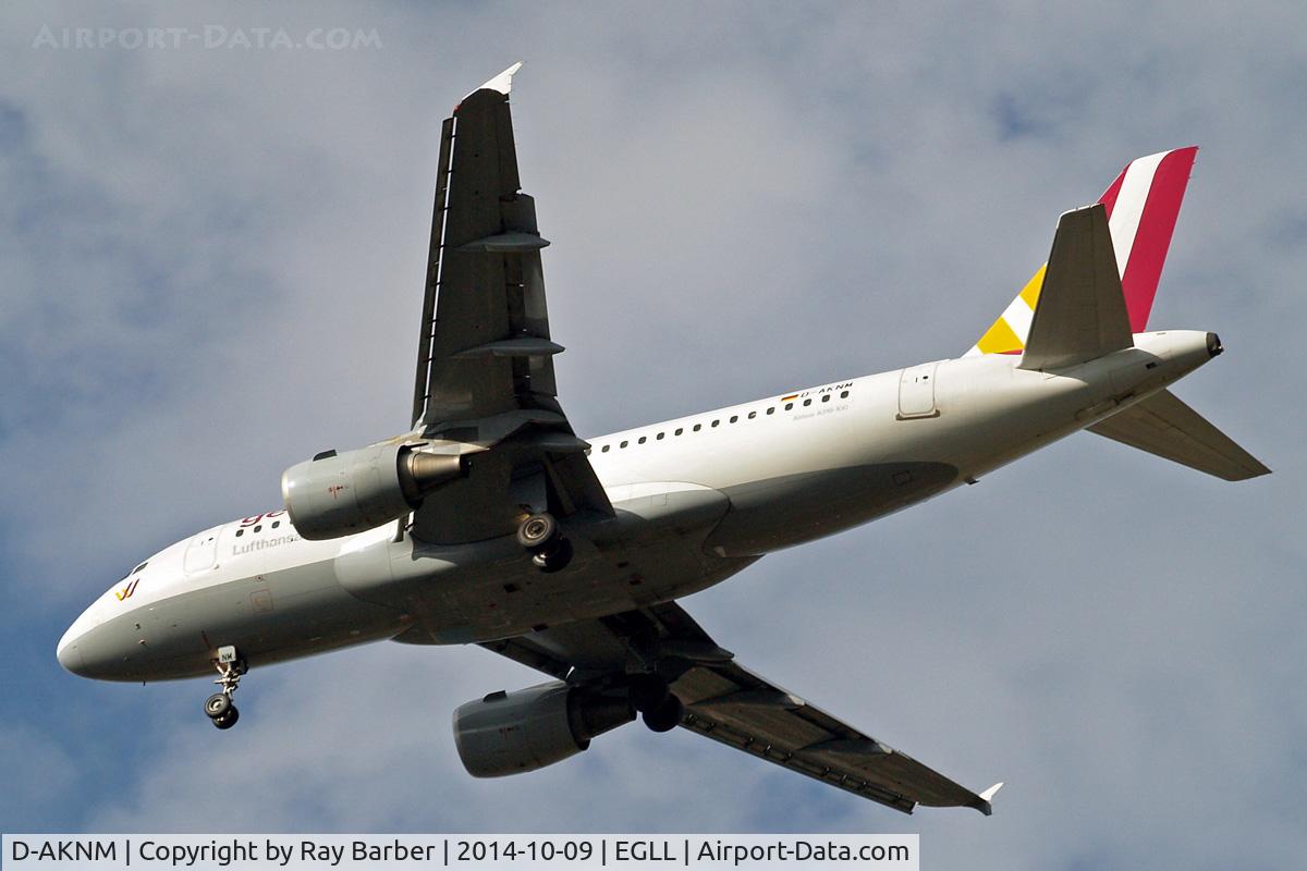 D-AKNM, 1999 Airbus A319-112 C/N 1089, Airbus A319-112 [1089] (Germanwings) Home~G 09/10/2014. On approach 27R.