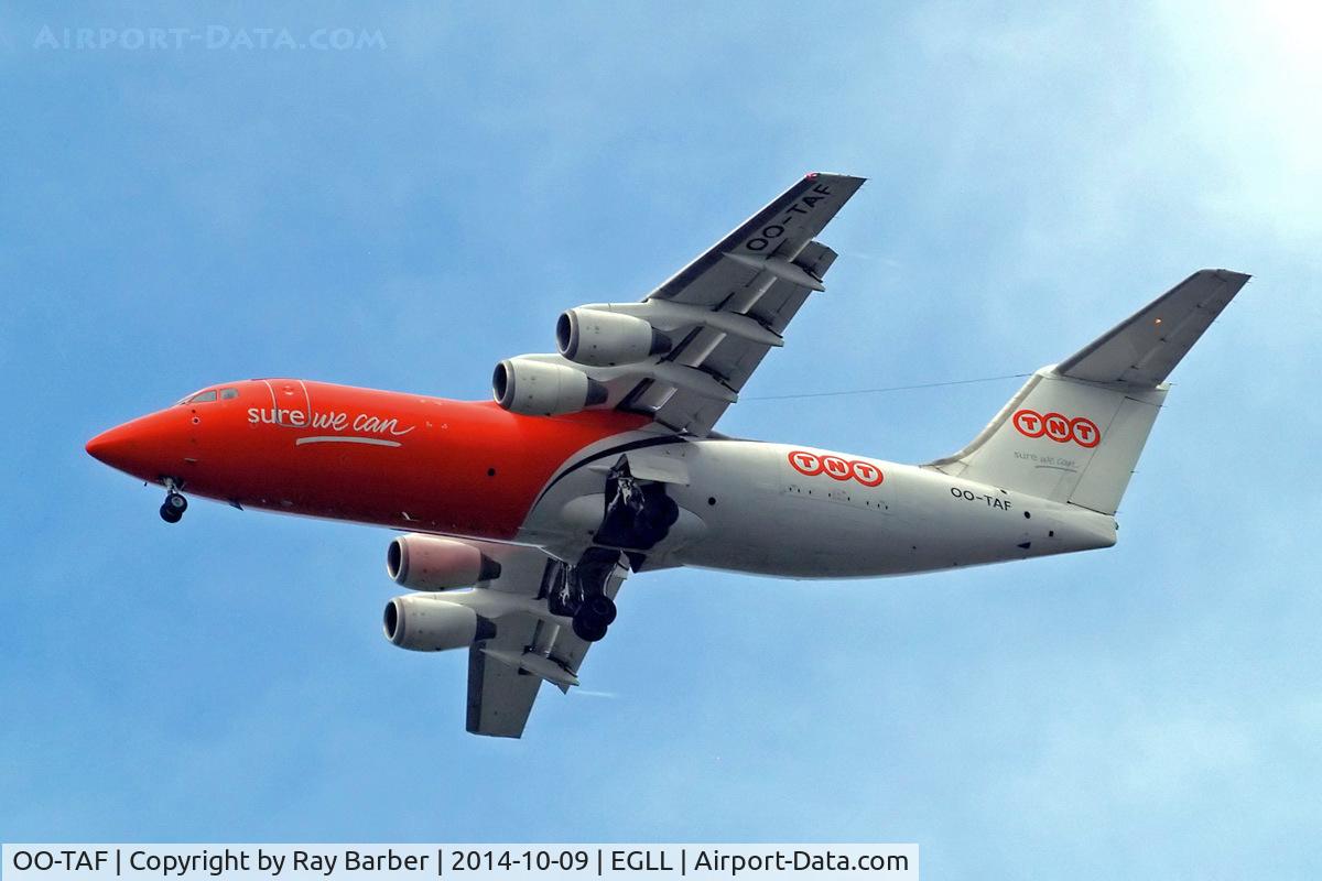 OO-TAF, 1990 British Aerospace BAe-146-300QT Quiet Trader C/N E3186, BAe 146-300QT [E3186] (TNT Airways) Home~G 09/10/2014