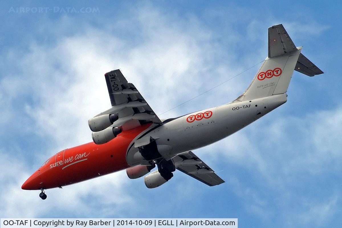OO-TAF, 1990 British Aerospace BAe-146-300QT Quiet Trader C/N E3186, BAe 146-300QT [E3186] (TNT Airways) Home~G 09/10/2014