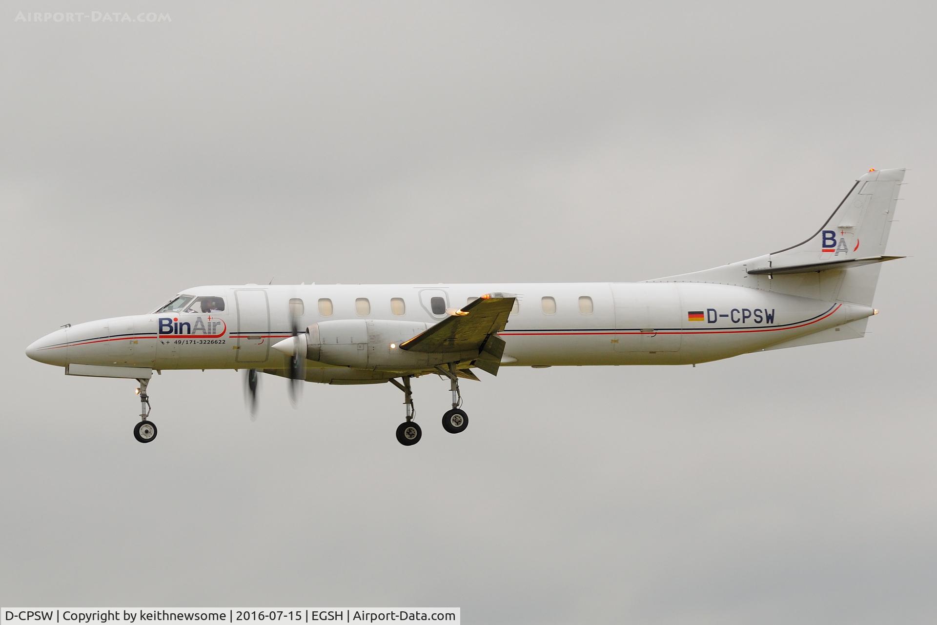 D-CPSW, 1990 Fairchild SA-227AC Metro III C/N AC-757B, Nice Arrival.