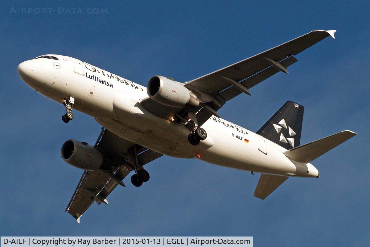 D-AILF, 1996 Airbus A319-114 C/N 636, Airbus A319-114 [0636] (Lufthansa) Home~G 13/01/2015. On approach 27R.