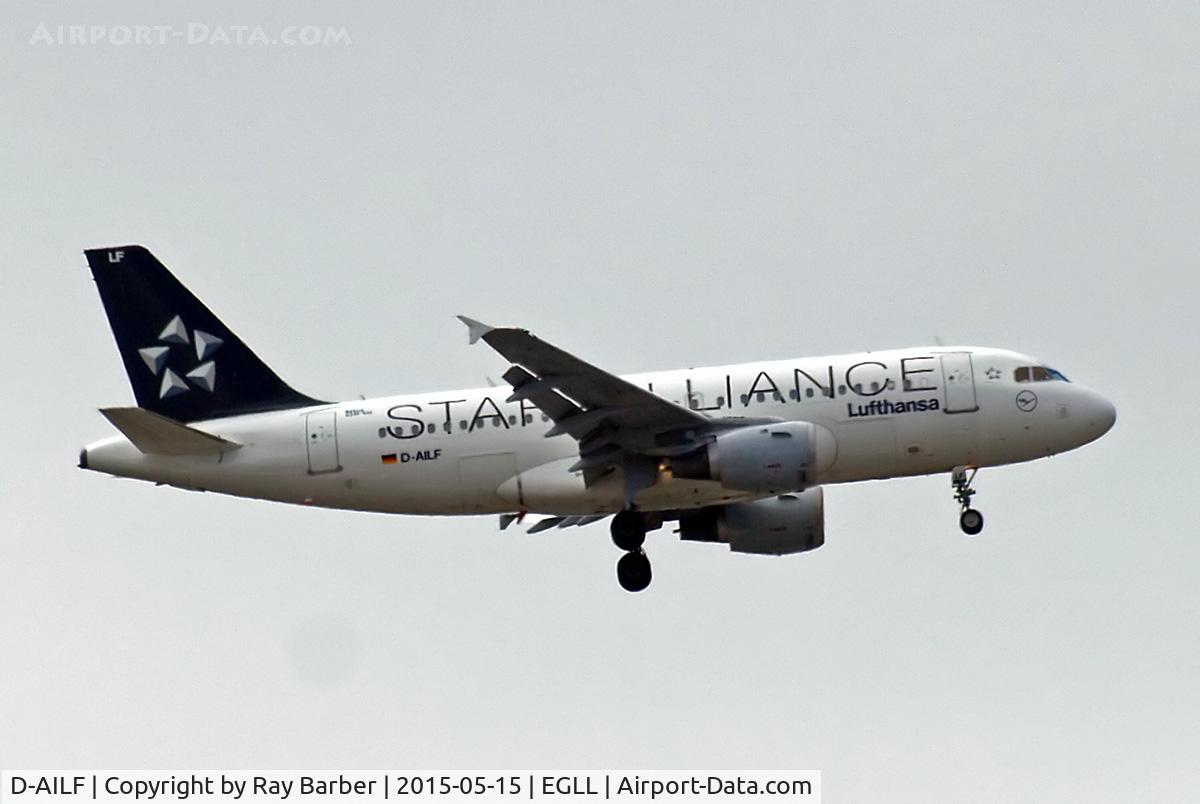 D-AILF, 1996 Airbus A319-114 C/N 636, Airbus A319-114 [0636] (Lufthansa) Home~G 15/05/2015. On approach 27L.