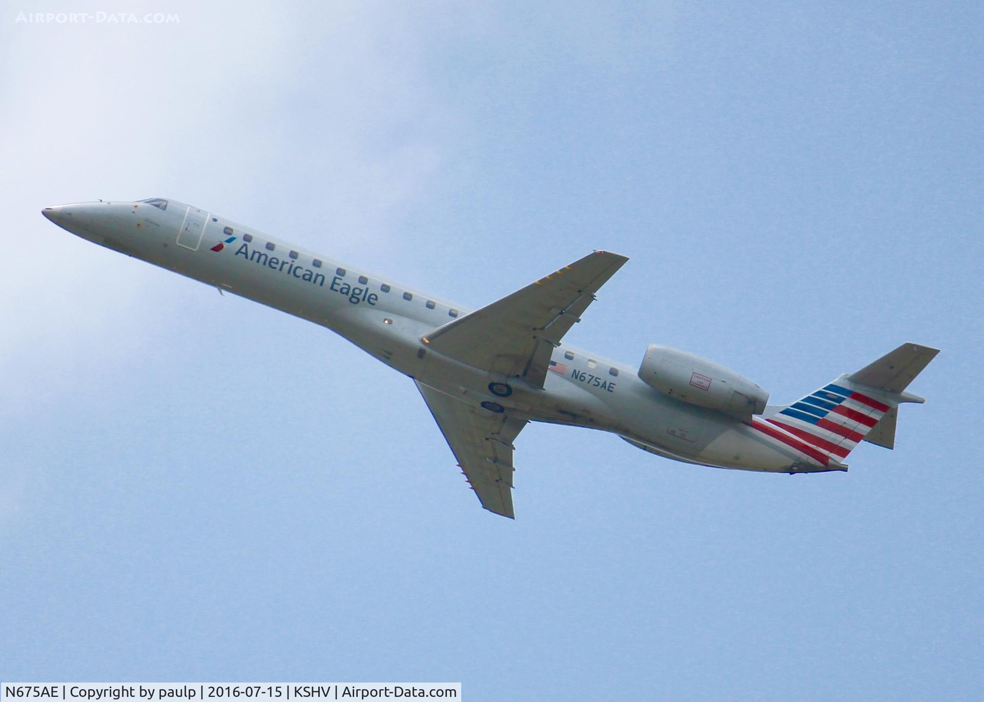 N675AE, 2004 Embraer ERJ-145LR (EMB-145LR) C/N 14500806, At Shreveport Regional.