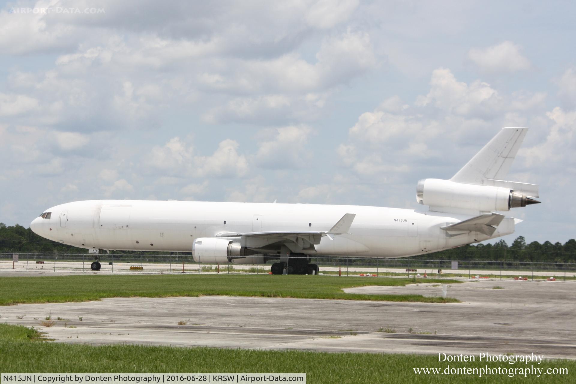 N415JN, 1994 McDonnell Douglas MD-11F C/N 48415, McDonnell Douglas MD-11 (N415JN) sits on the ramp at Southwest Florida International Airport