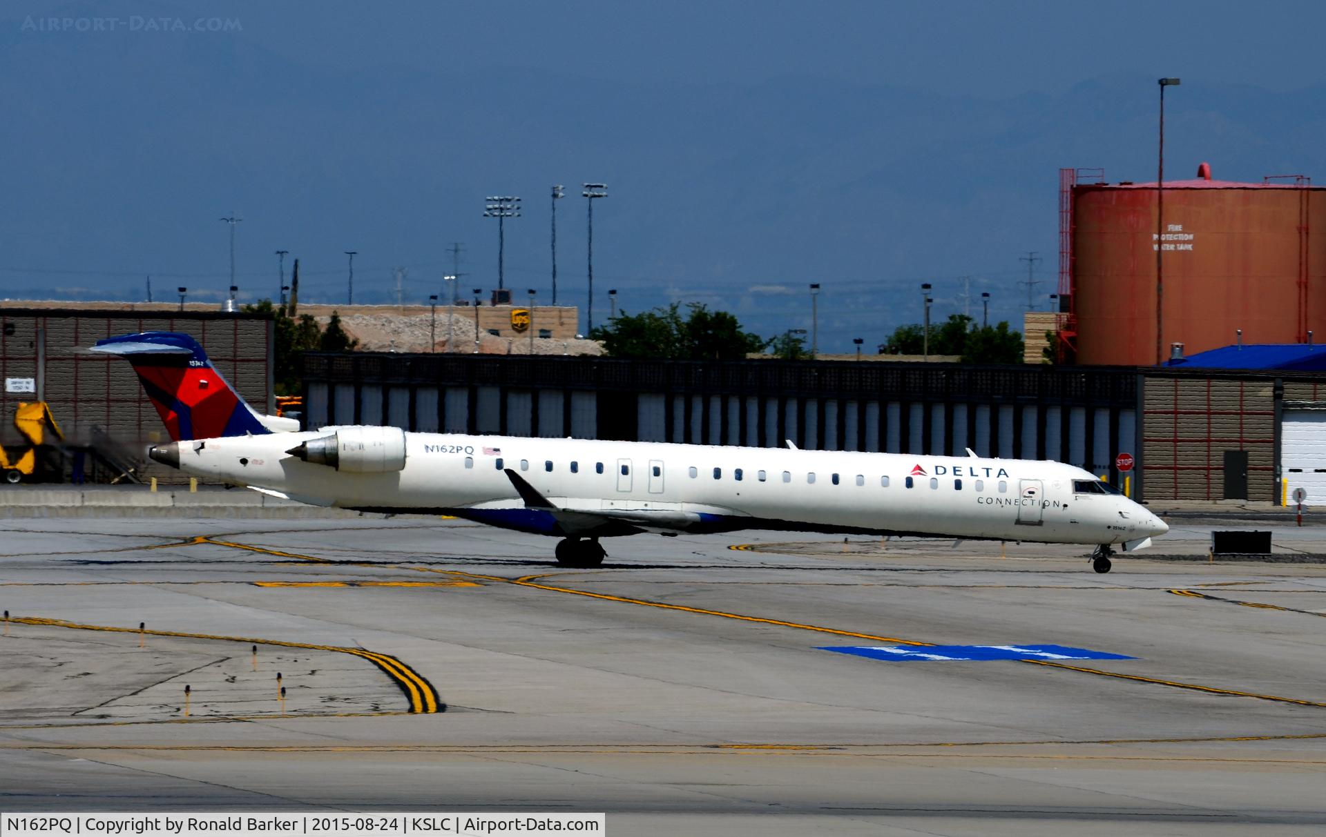 N162PQ, 2008 Bombardier CRJ-900ER (CL-600-2D24) C/N 15162, Taxi SLC