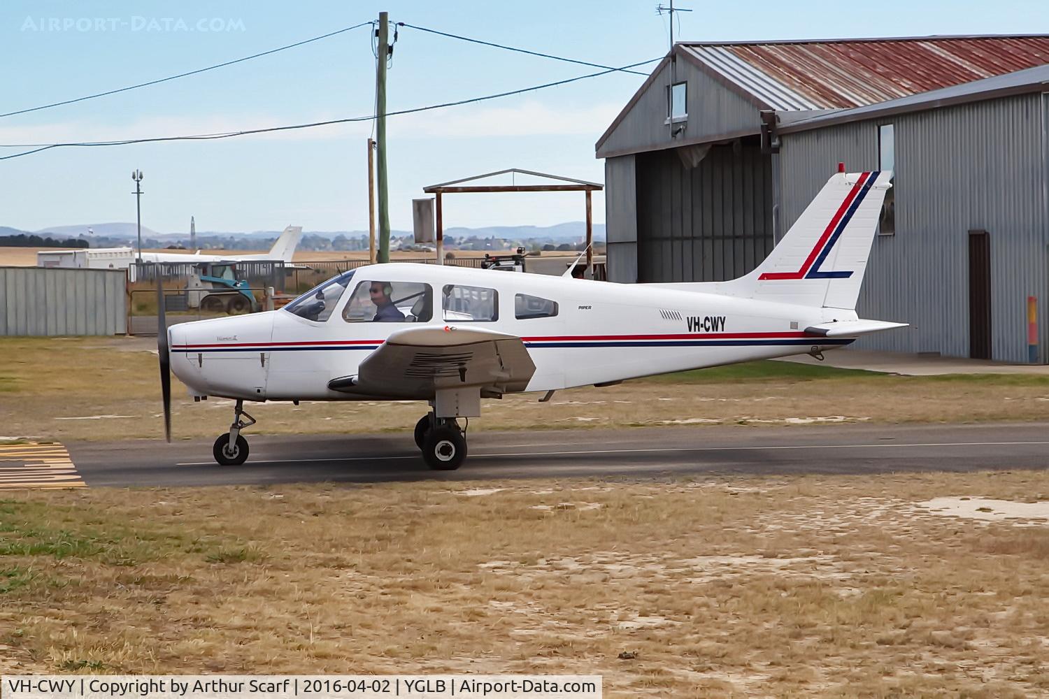 VH-CWY, 1981 Piper PA-28-161 Cherokee Warrior II C/N 28-8116079, Goulburn NSW April 2016