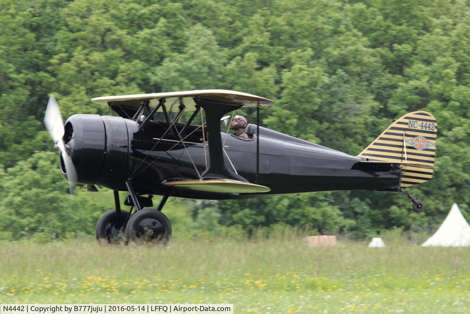 N4442, 1936 Laird LC-RW300 C/N 203, at La Ferté-Alais