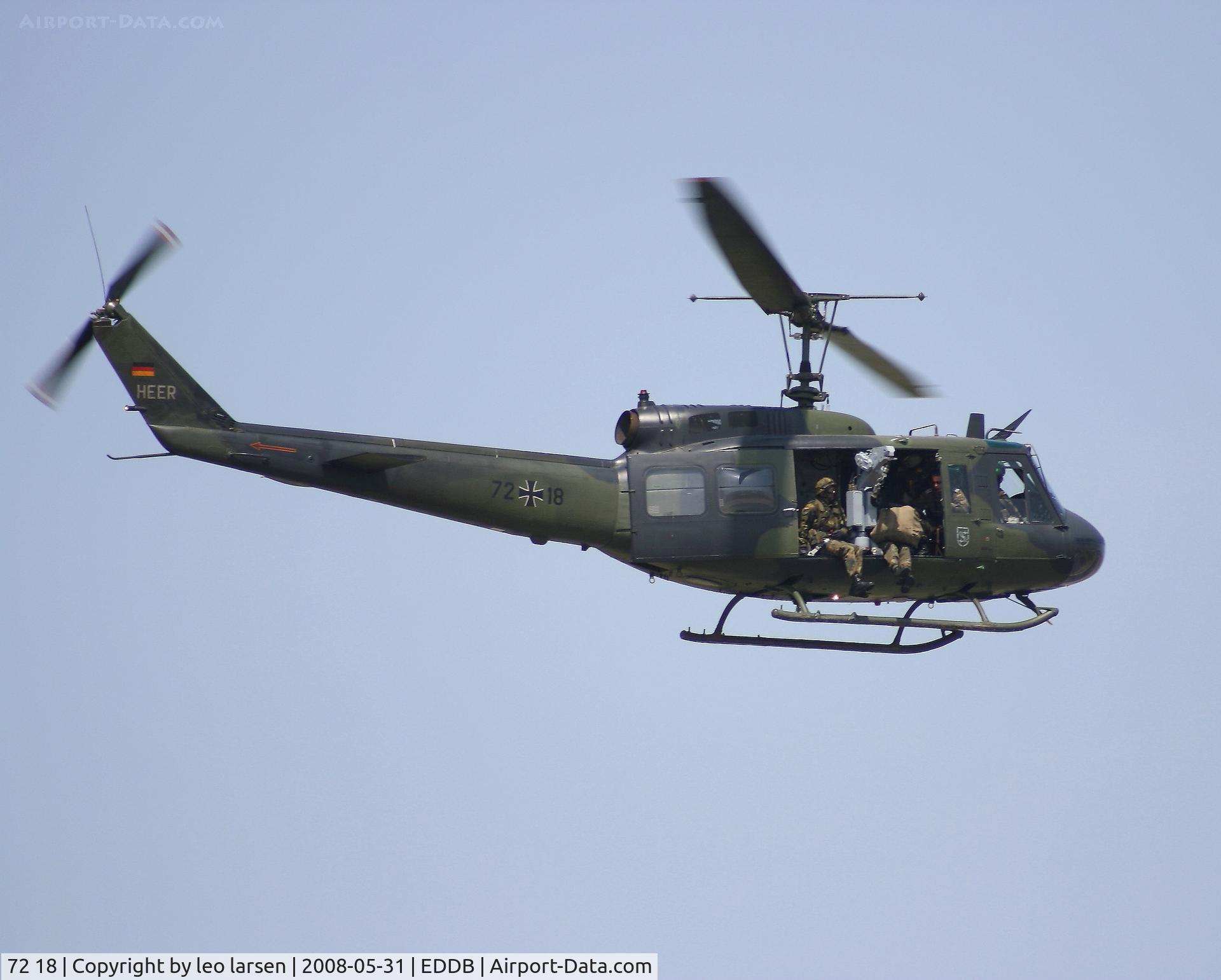 72 18, Bell (Dornier) UH-1D Iroquois (205) C/N 8338, Berlin Air Show 31.5.08