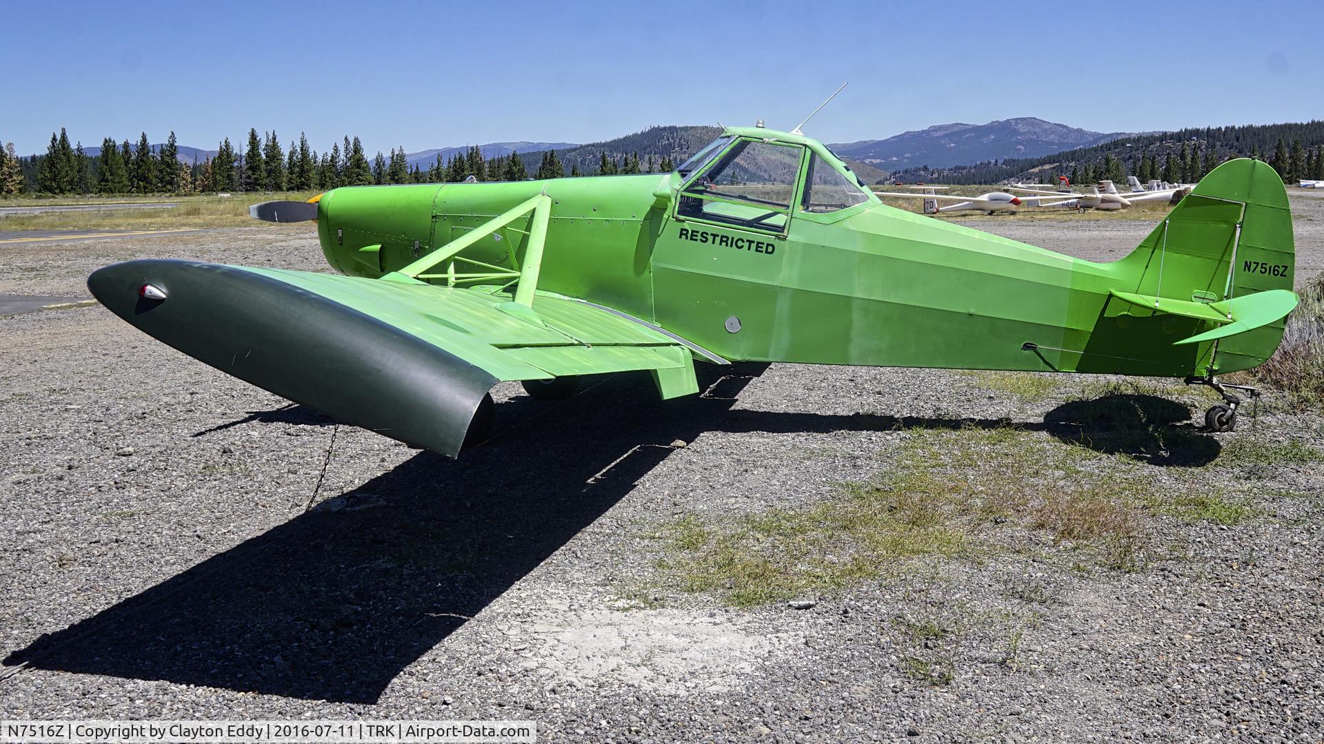 N7516Z, 1965 Piper PA-25-235 Pawnee C/N 25-3556, Picture taken at the Truckee Airport. 2016.