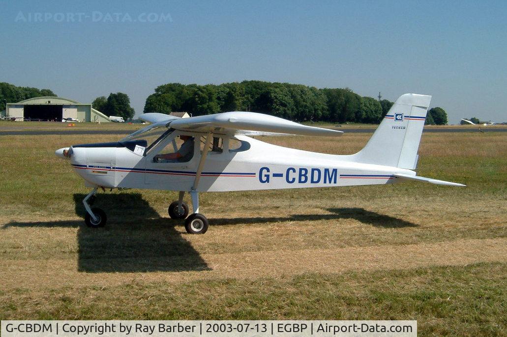 G-CBDM, 2003 Tecnam P-92EM Echo C/N PFA 318-13756, Tecnam P.92-EM Echo [PFA 318-13756] Kemble~G 13/07/2003