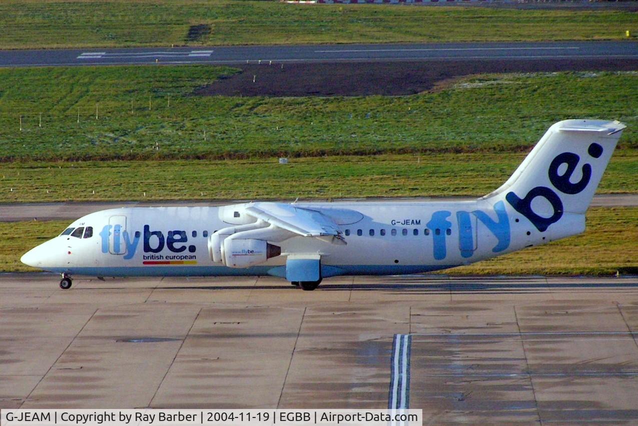 G-JEAM, 1989 British Aerospace BAe.146-300 C/N E3128, BAe 146-300 [E3128] (Flybe) Birmingham Int'l~G 19/11/2004