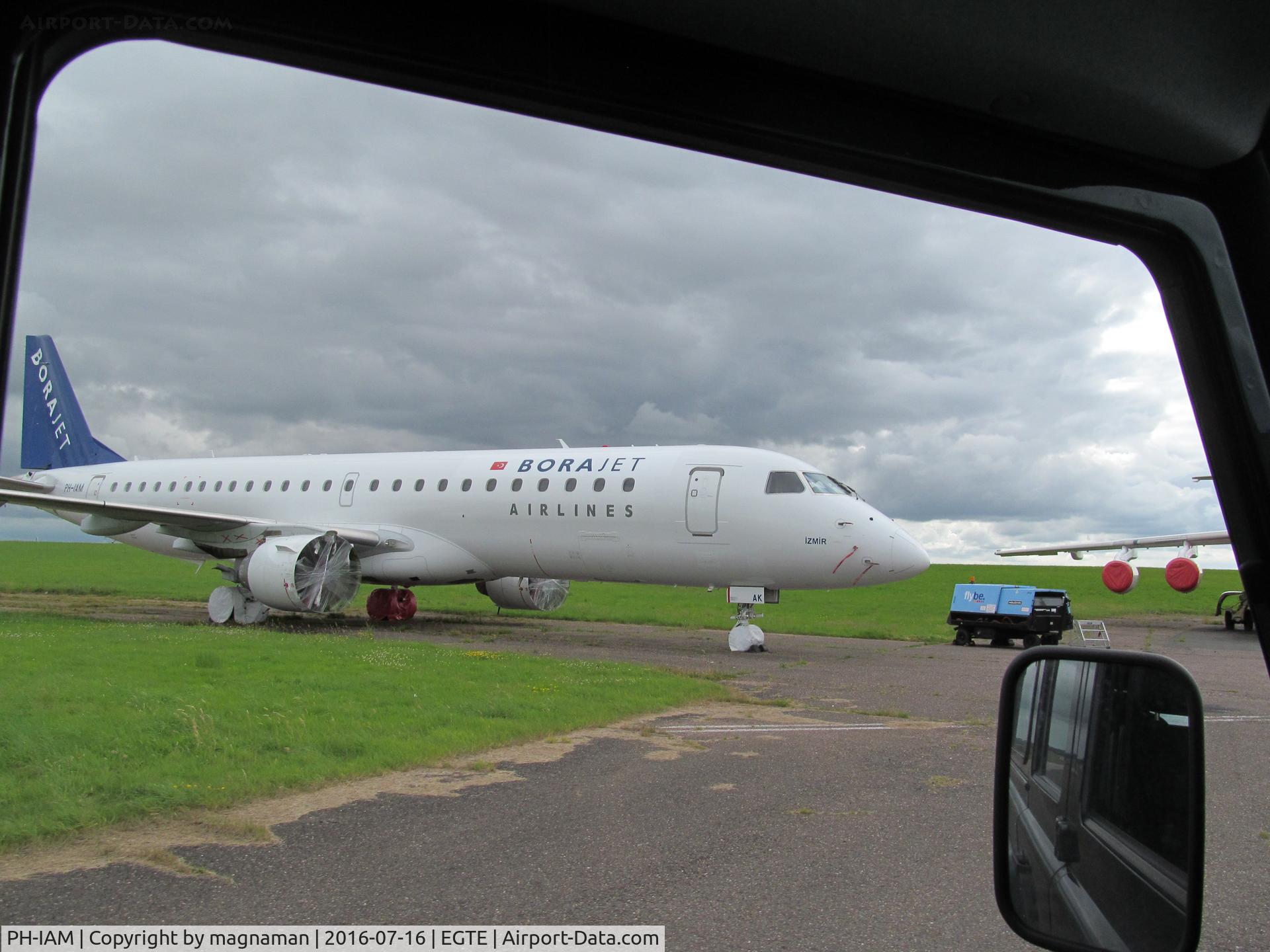 PH-IAM, 2009 Embraer 190AR (ERJ-190-100IGW) C/N 19000310, ex TC-YAK - stored at Exeter - going nowhere!