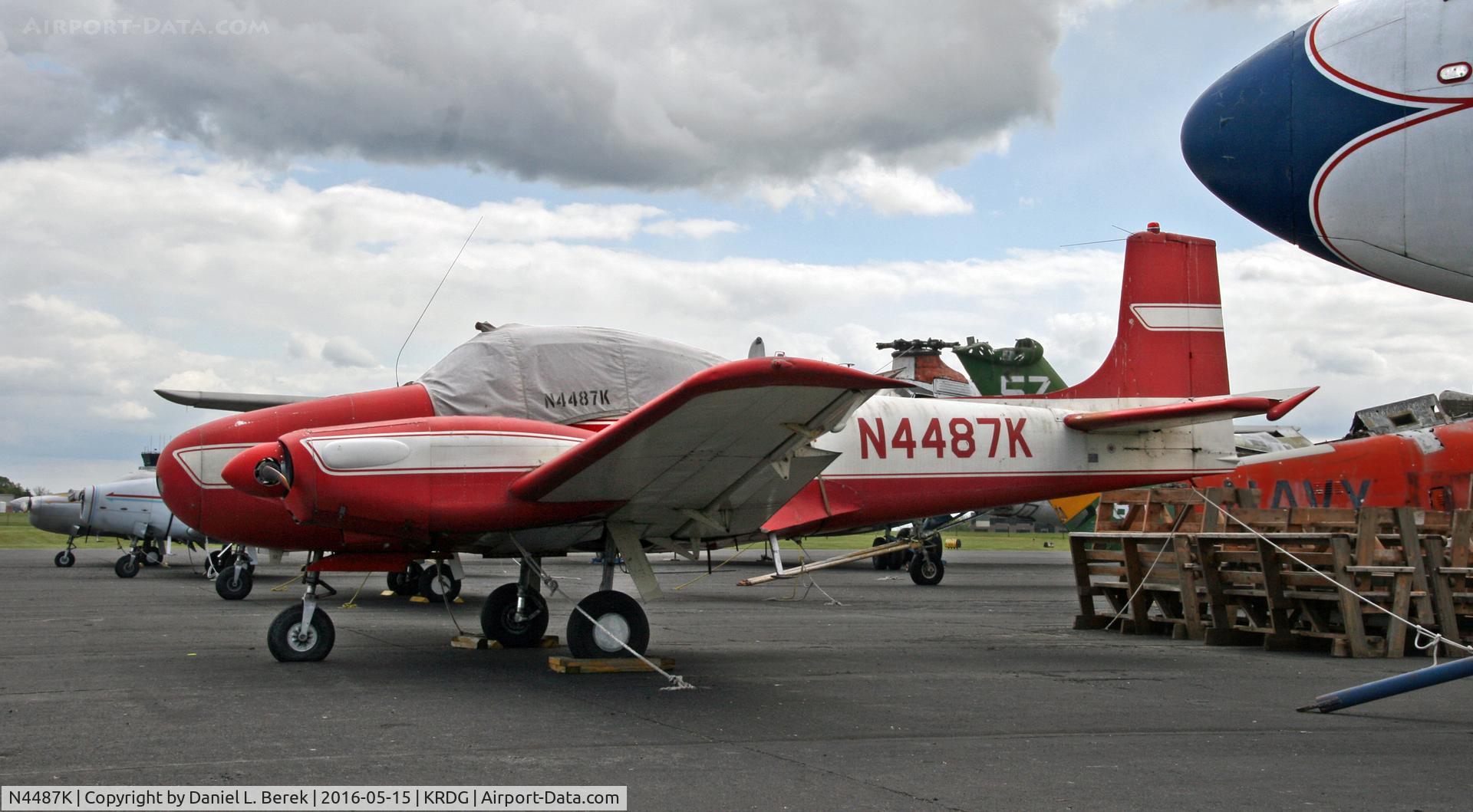 N4487K, 1948 Riley-Temco D-16 Twin Navion C/N TTN-24 (NAV-4-1487), The Mid Atlantic Air Museum has both versions of the Twin Navion - this, the original, and the Camair 480.