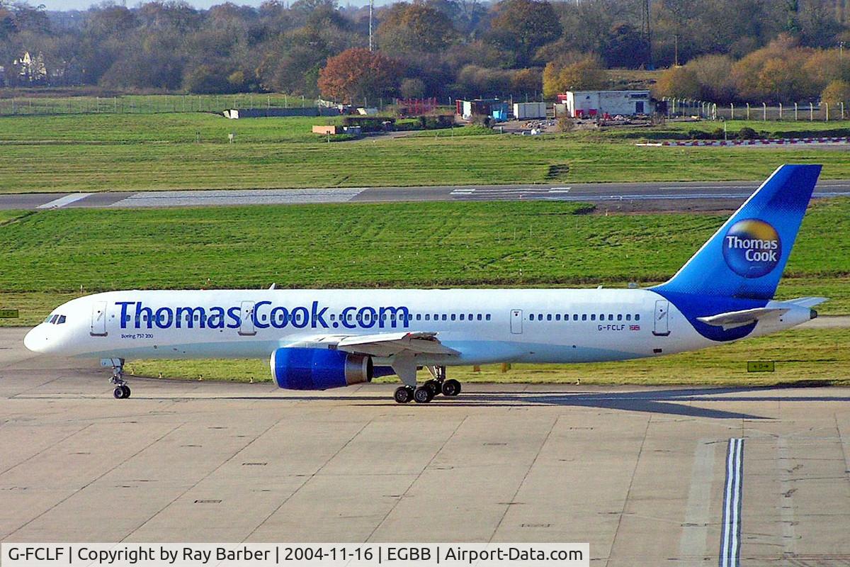 G-FCLF, 1999 Boeing 757-28A C/N 28835, Boeing 757-28A [28835] (Thomas Cook) Birmingham Int'l~G 16/11/2004