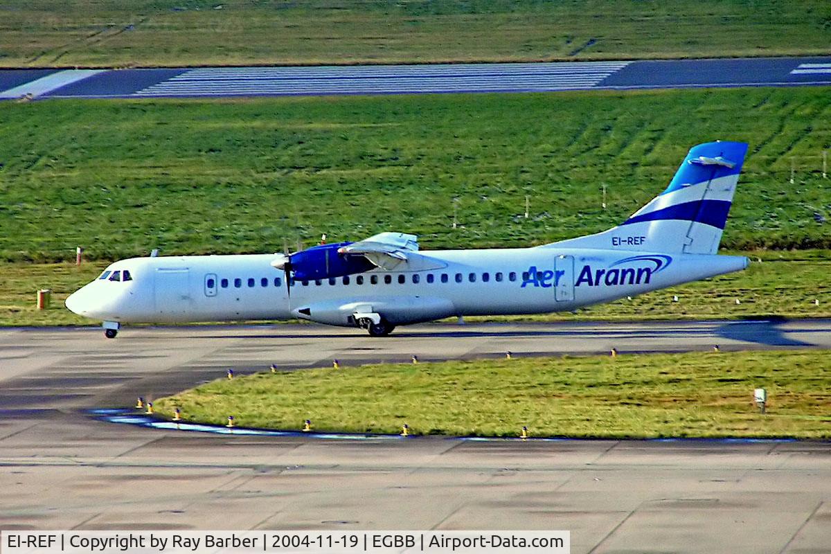 EI-REF, 1990 ATR 72-202 C/N 201, Aerospatiale ATR-72-202 [201] (Aer Arann) Birmingham Int'l~G 19/11/2004