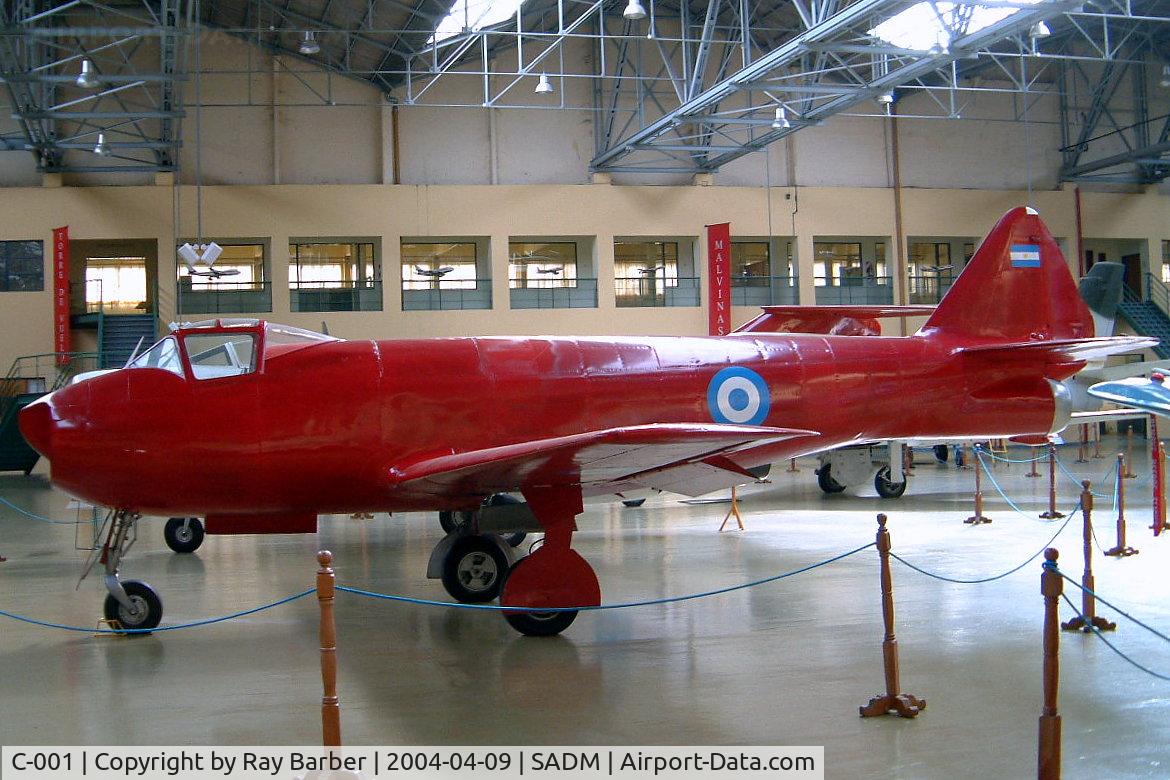C-001, FMA IA-27 Pulqui I C/N Not found C-001, FMA I.Ae-27 Pulqui I [Unknown] (Ex Argentine Air Force) Moron-Buenos Aires~LV 09/04/2004