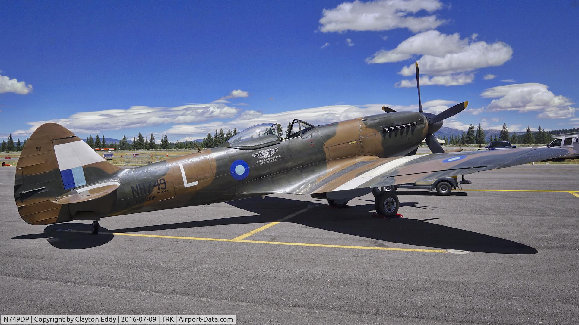 N749DP, 1945 Supermarine Spitfire XIV C/N 6S/583887, N749DP at the Truckee Tahoe Airshow. 2016.