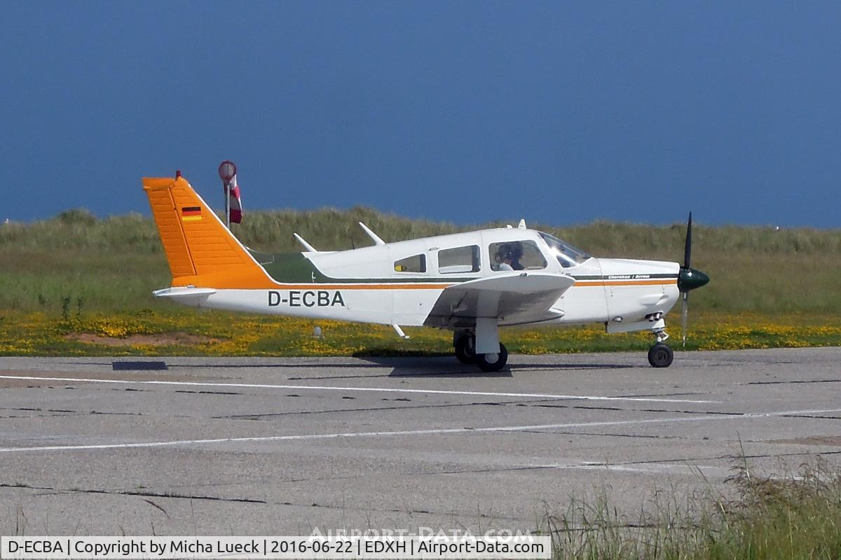 D-ECBA, Piper PA-28R-200 Cherokee Arrow II C/N 28R-7635398, On Helgoland