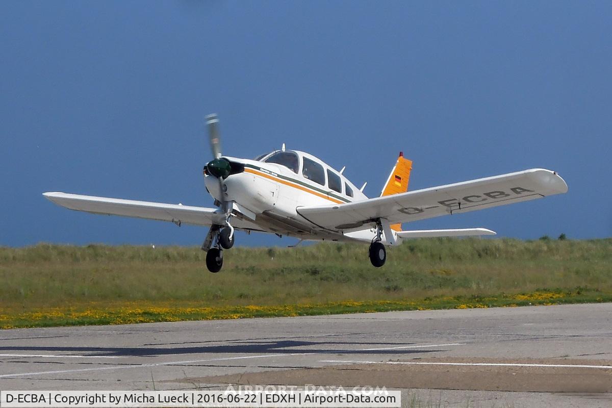 D-ECBA, Piper PA-28R-200 Cherokee Arrow II C/N 28R-7635398, On Helgoland