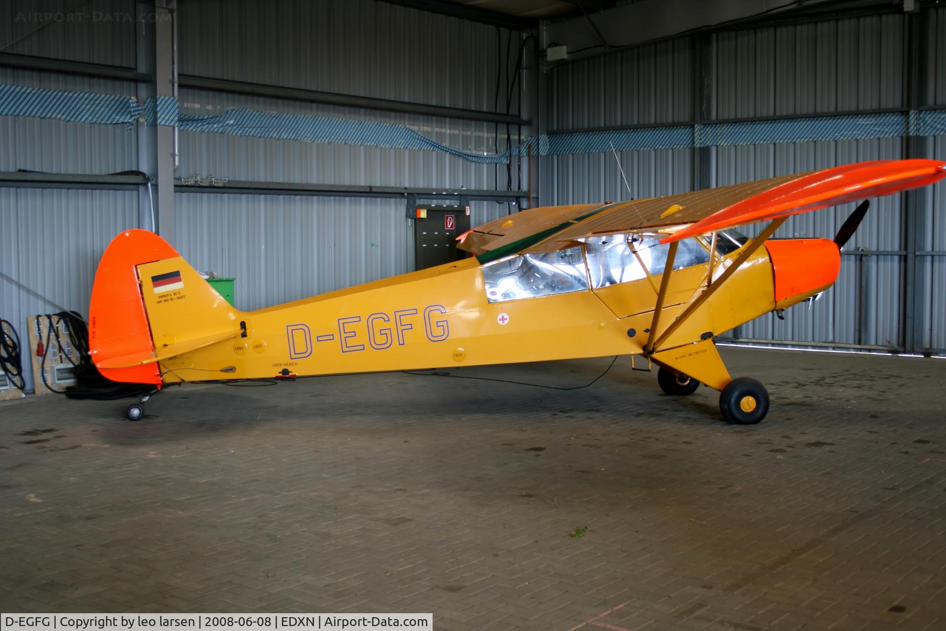 D-EGFG, 1954 Piper L-18C Super Cub C/N 18-3420, Nordholz 8.6.08