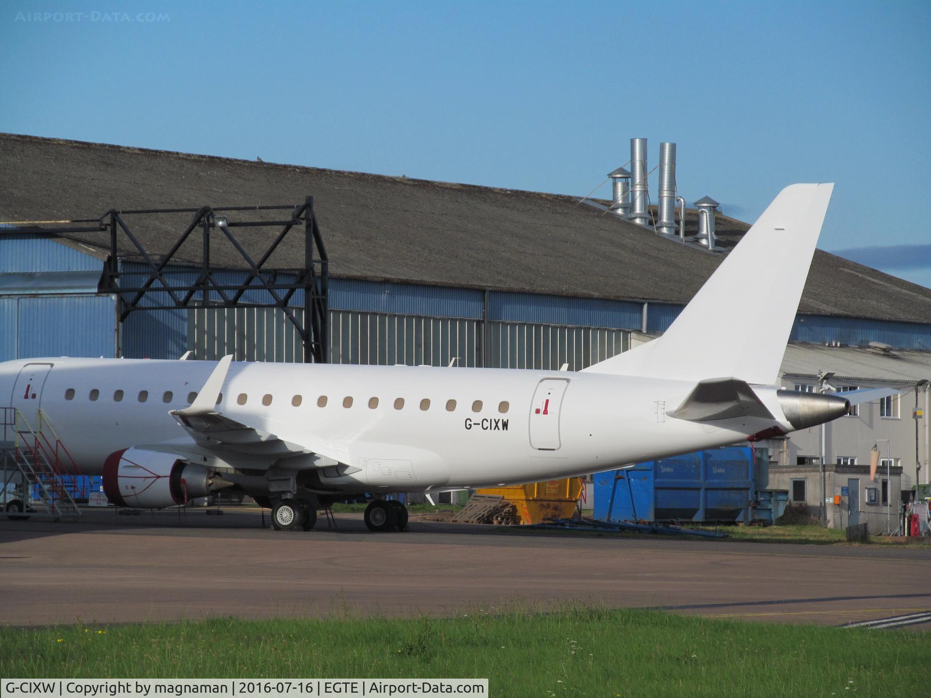 G-CIXW, 2008 Embraer 170LR (ERJ-170-100LR) C/N 17000230, in maintenenac earea