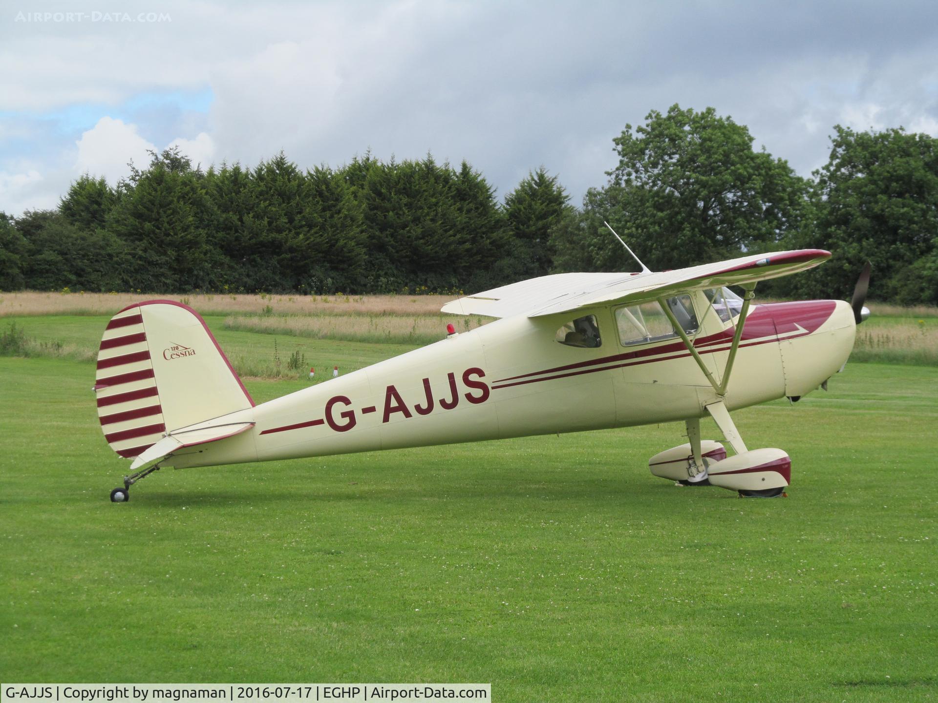 G-AJJS, 1947 Cessna 120 C/N 13047, Nice old Cessna at popham
