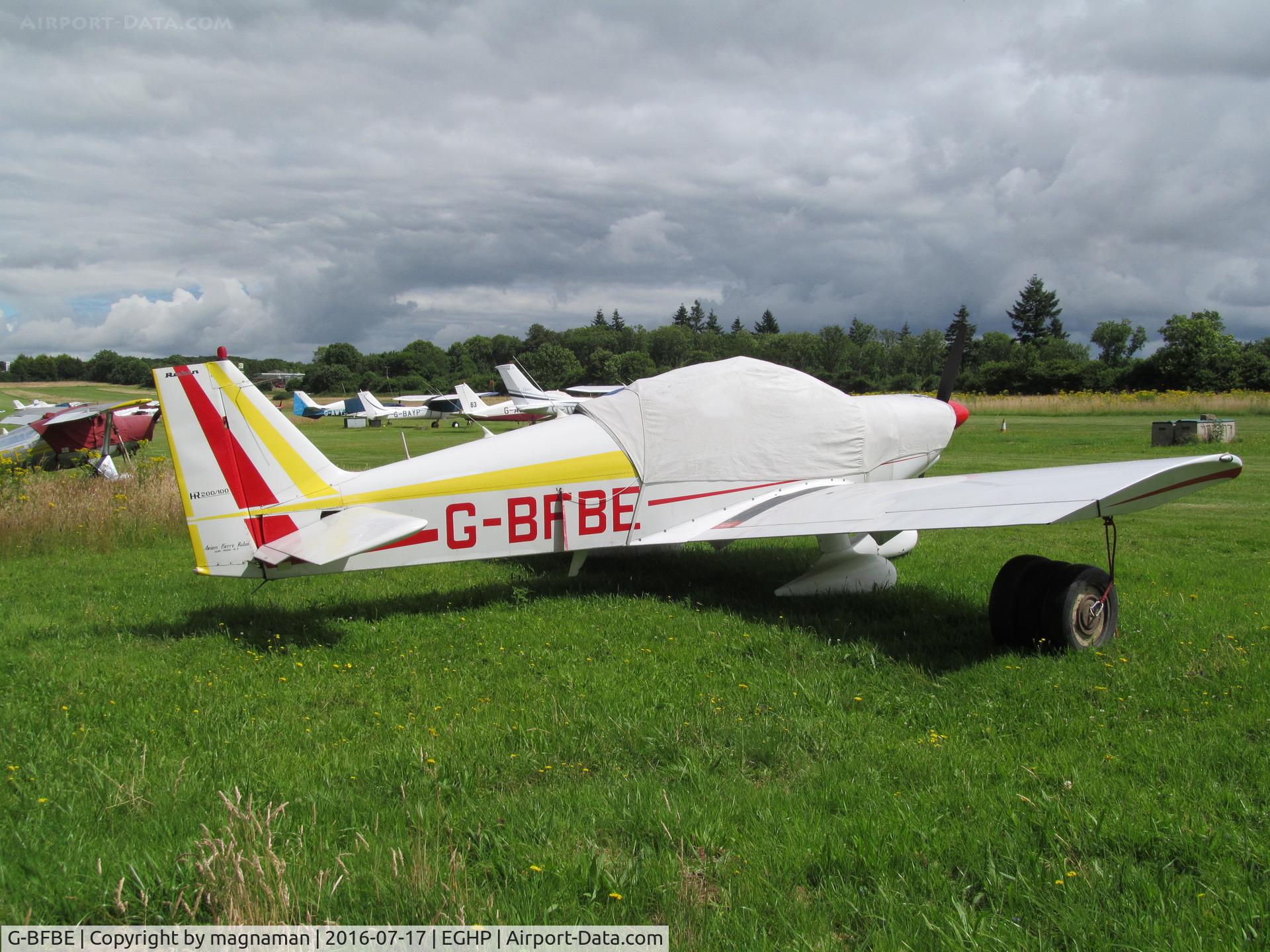 G-BFBE, 1974 Robin HR-200-100 Club C/N 12, at popham