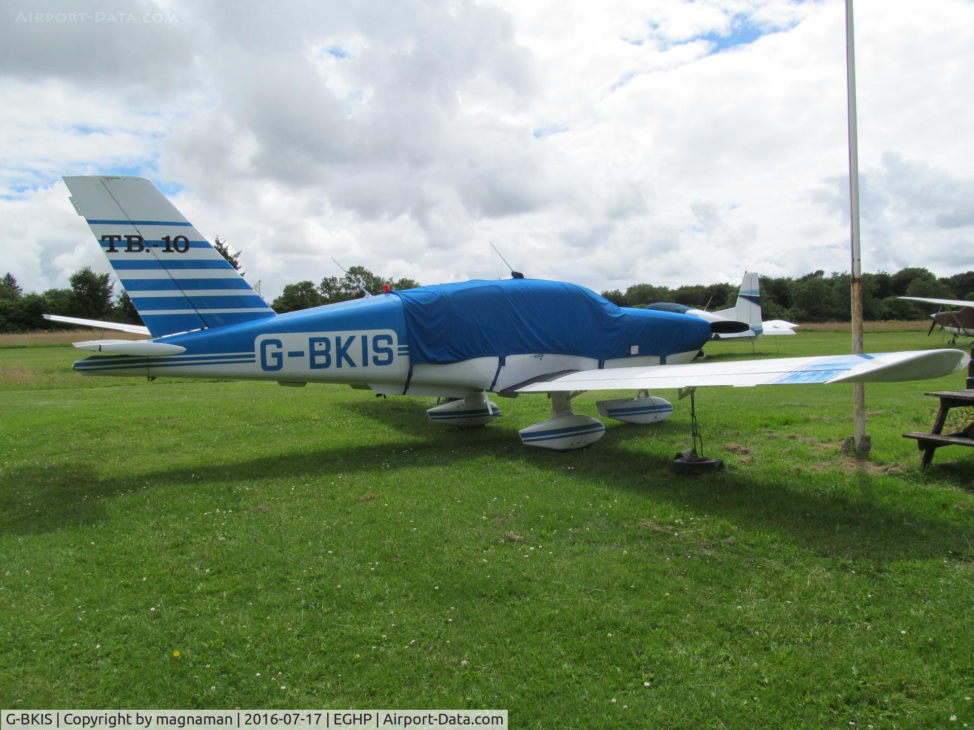 G-BKIS, 1982 Socata TB-10 Tobago C/N 329, at popham in sun