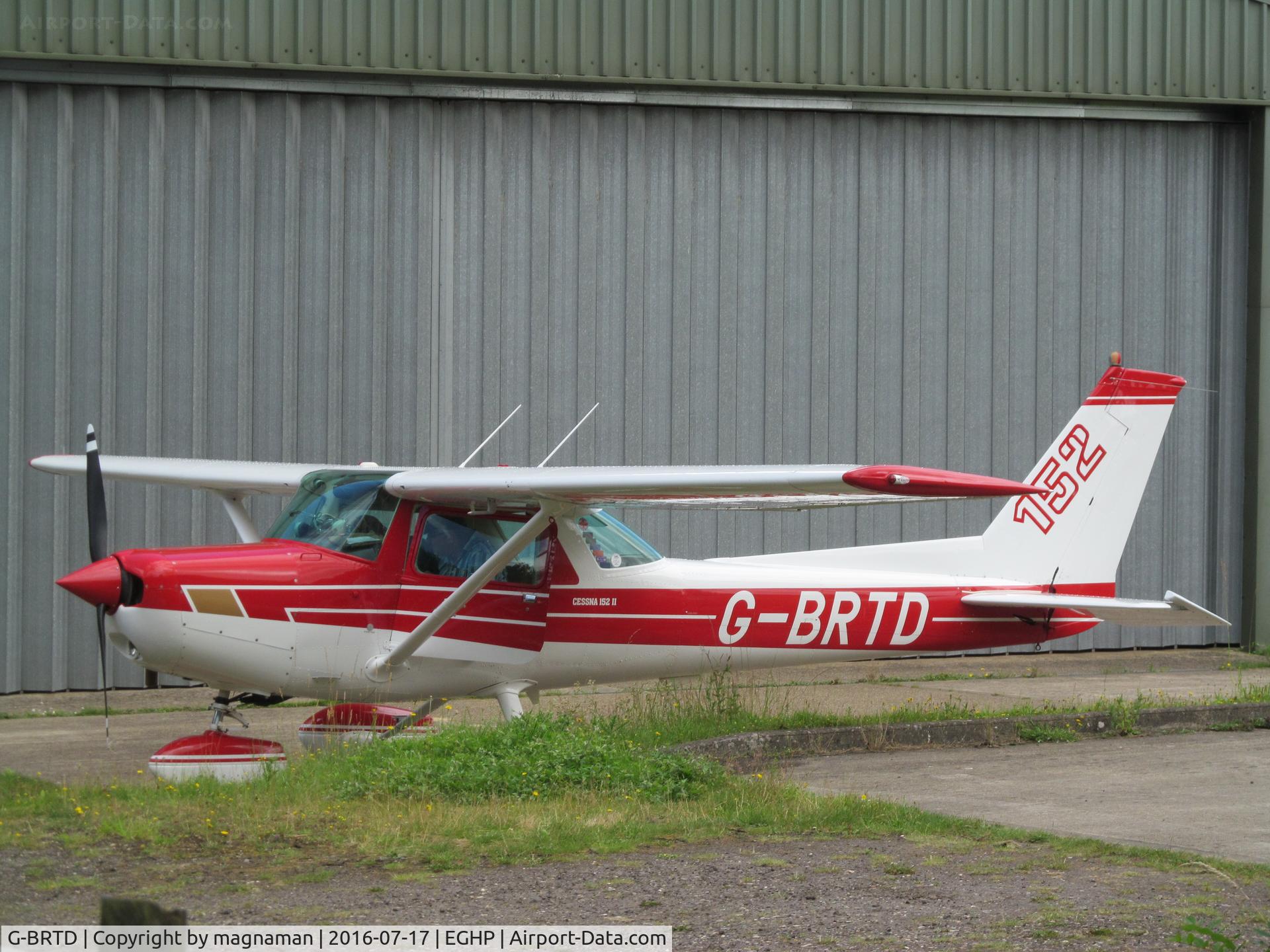 G-BRTD, 1977 Cessna 152 C/N 152-80023, just landed