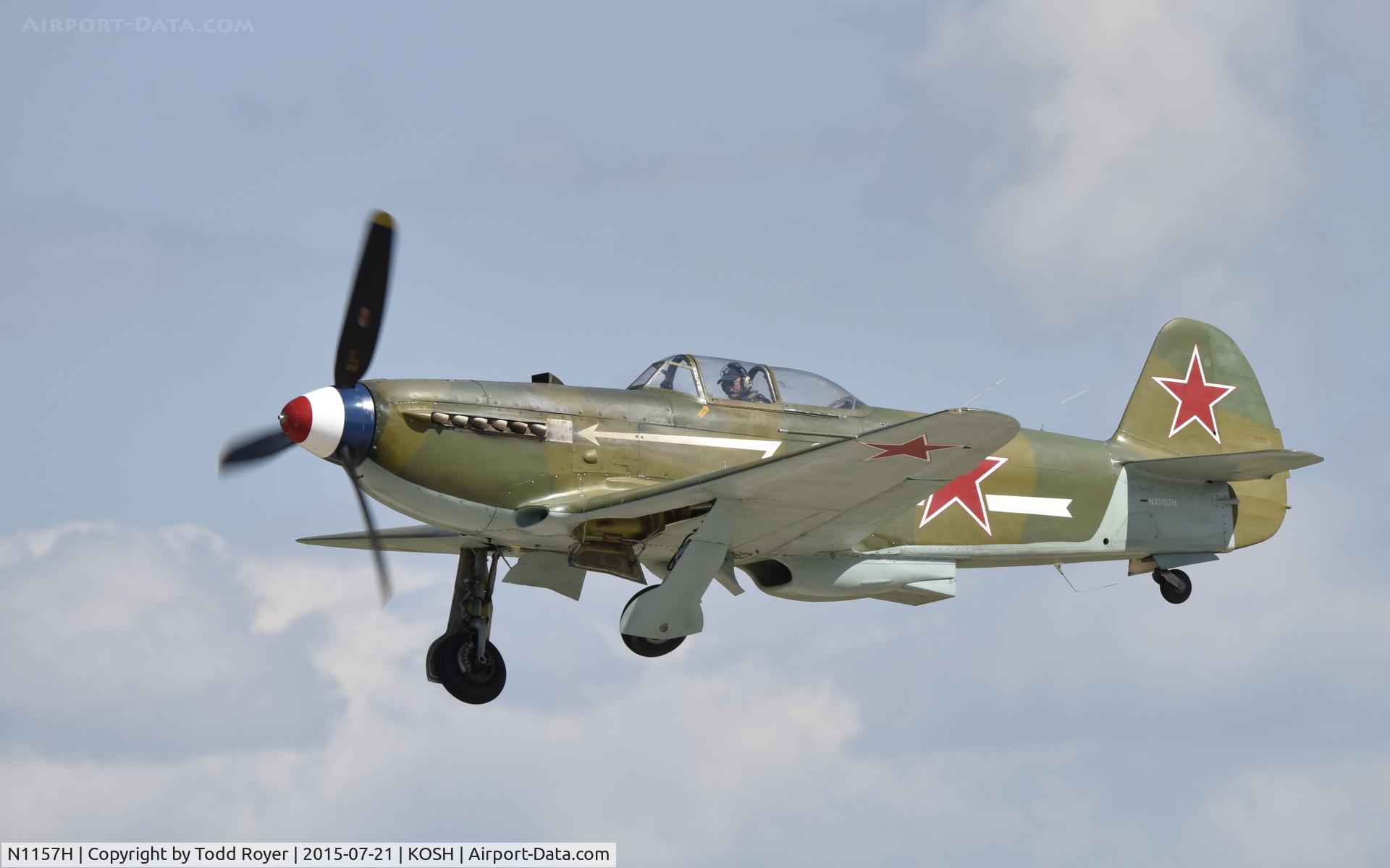 N1157H, 1994 Yakovlev Yak-9U-M C/N 0470402, Airventure 2015