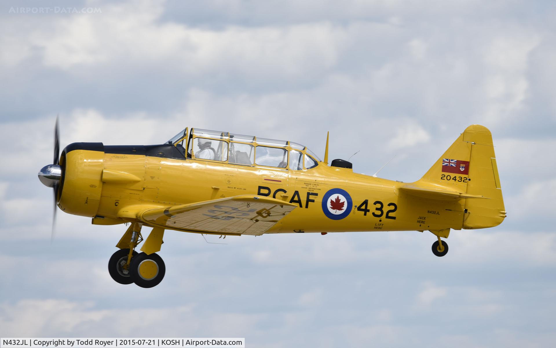 N432JL, Canadian Car & Foundry Harvard MK IV C/N CCF4-223, Airventure 2015