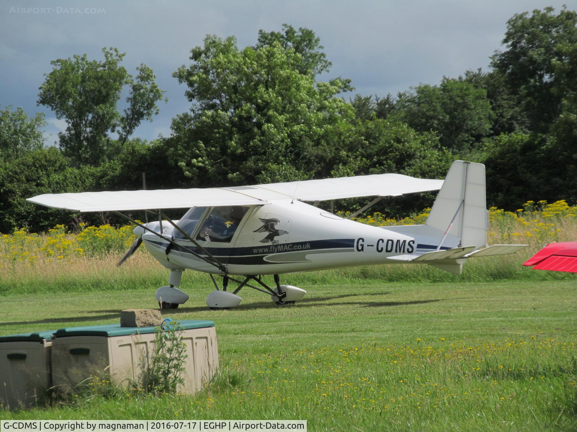 G-CDMS, 2005 Comco Ikarus C42 FB80 C/N 0506-6689, just landed