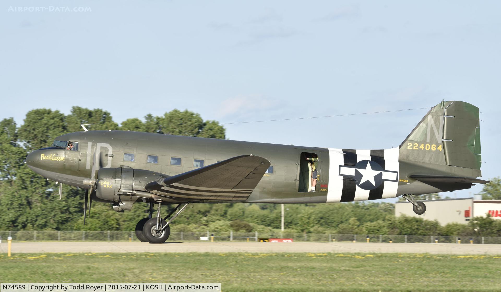 N74589, 1943 Douglas DC3C-S1C3G (C-47A) C/N 9926, Airventure 2015