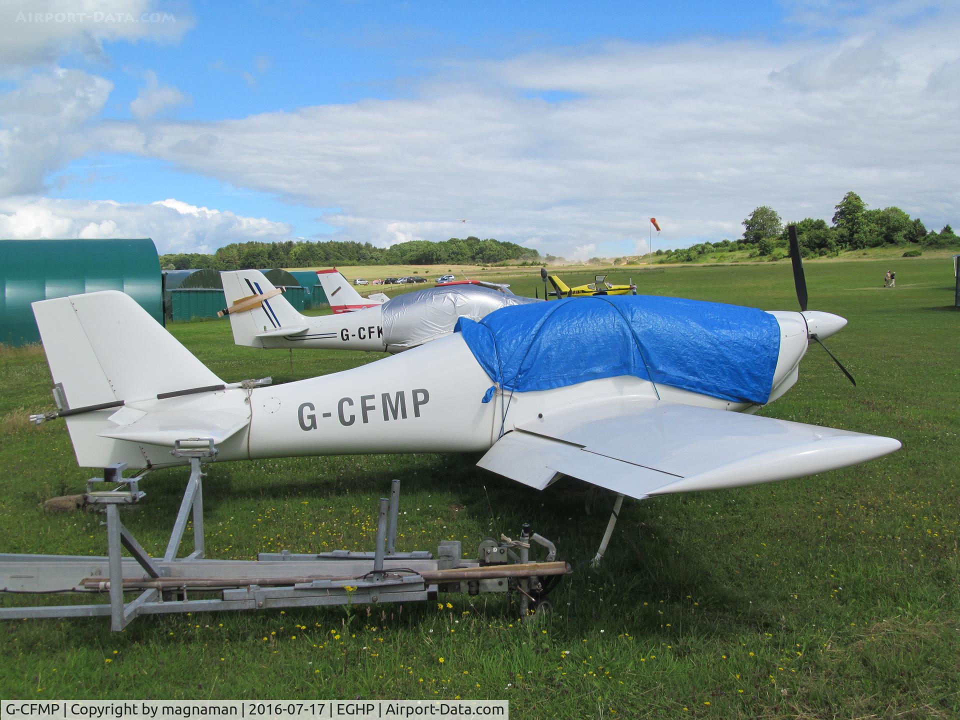 G-CFMP, 2010 Europa XS Monowheel C/N PFA 247-13505, out back at popham