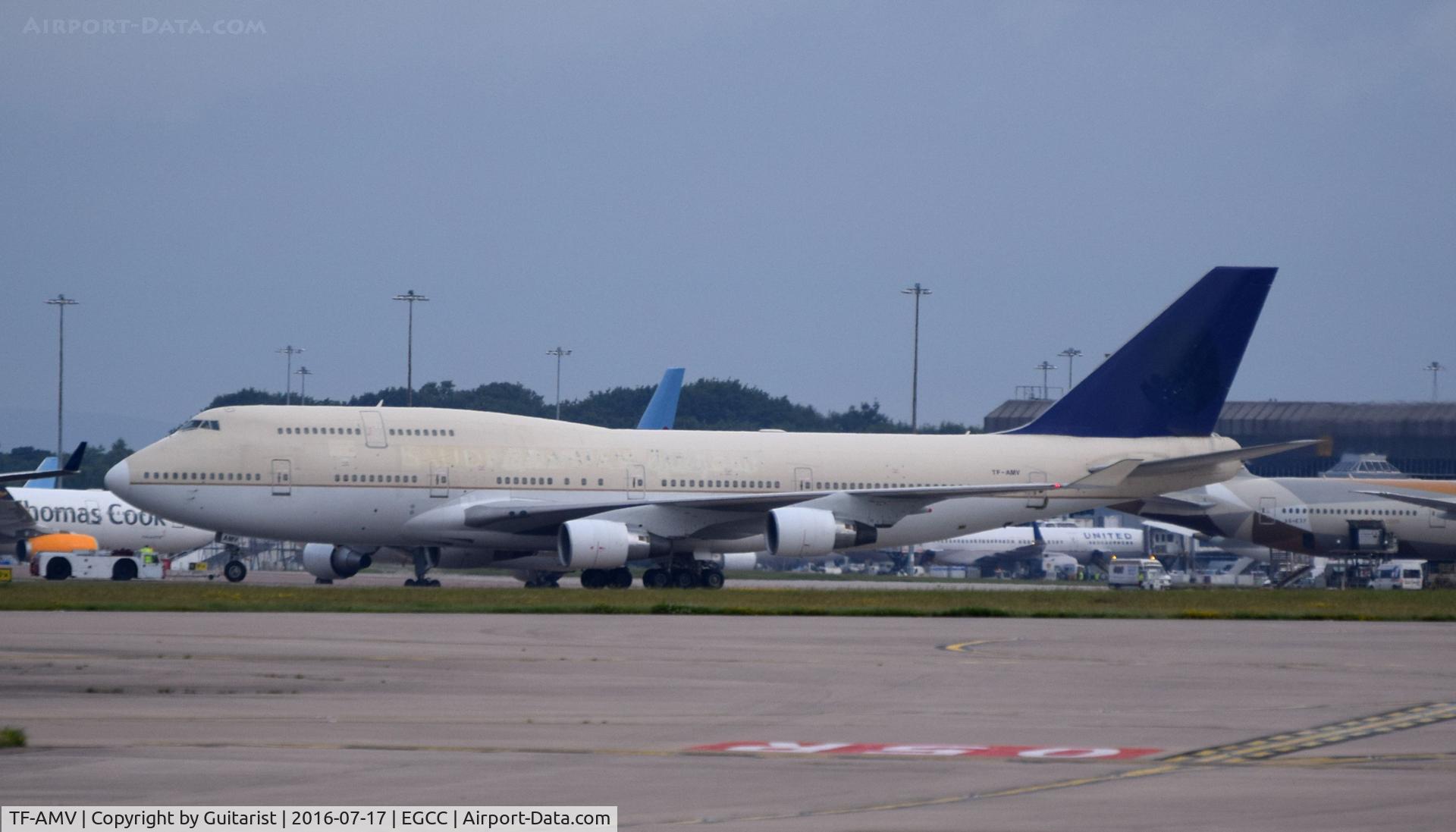 TF-AMV, 1996 Boeing 747-412 C/N 28022, At Manchester