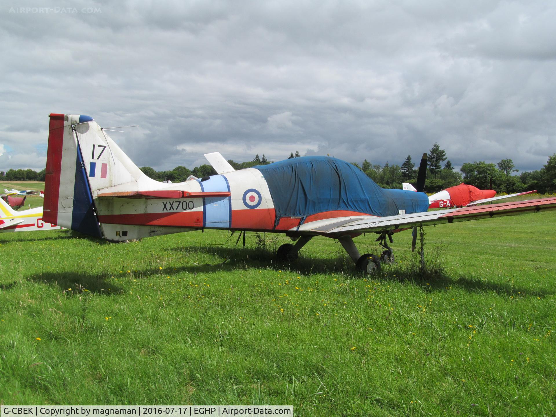 G-CBEK, 1975 Scottish Aviation Bulldog T.1 C/N BH120/349, At popham