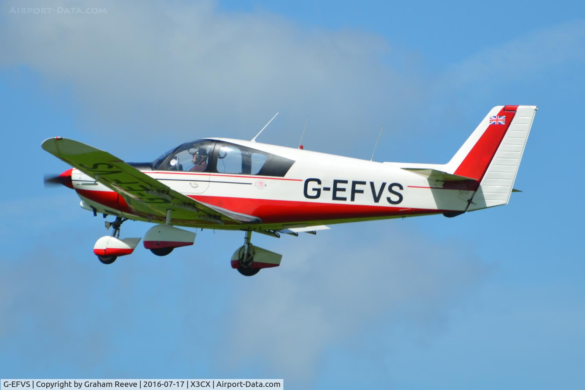 G-EFVS, 1971 Wassmer WA-52 Europa C/N 22, Departing from Northrepps.