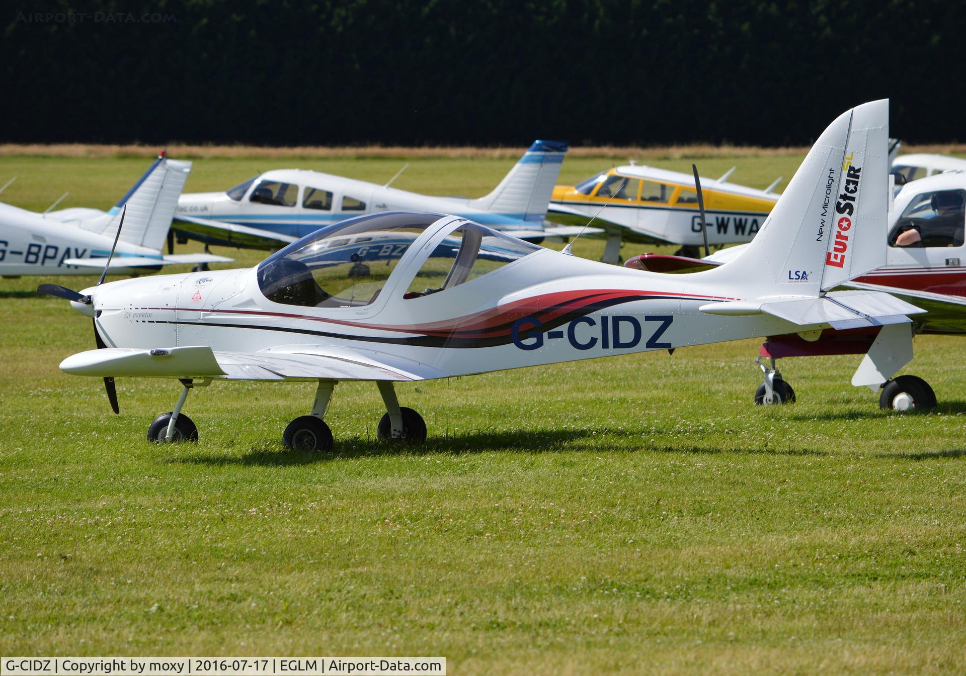 G-CIDZ, 2013 Aerotechnik EV-97 Eurostar SL C/N 2013-4107, EV-97 Eurostar SL at White Waltham.