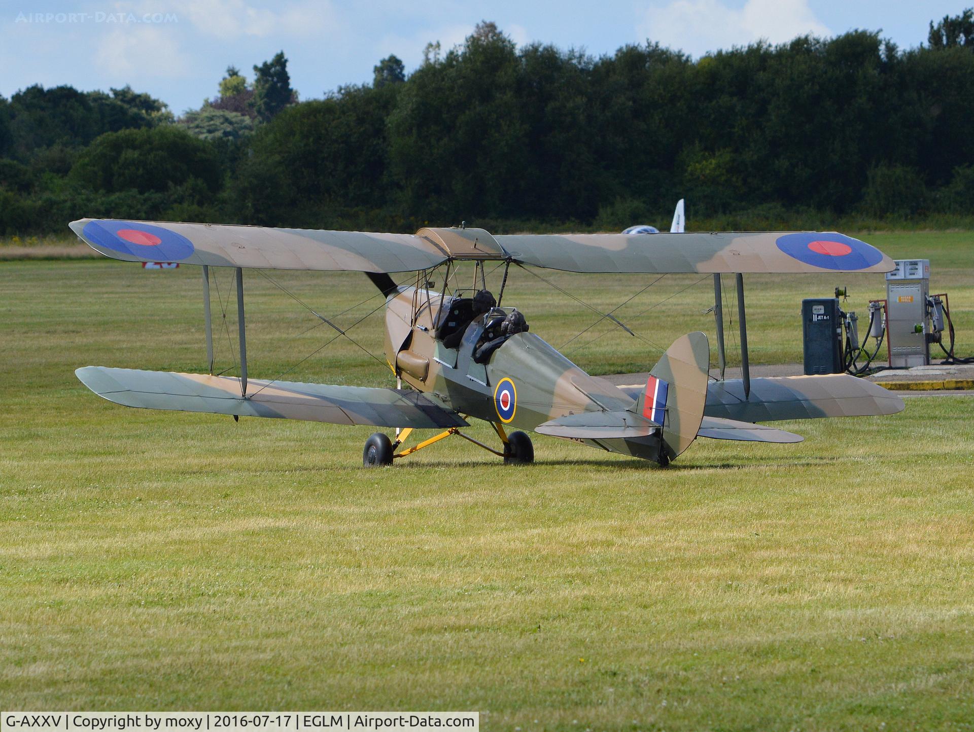 G-AXXV, 1944 De Havilland DH-82A Tiger Moth II C/N 85852, DH-82A Tiger Moth at White Waltham. Ex F-BGJI and RAF DE992.