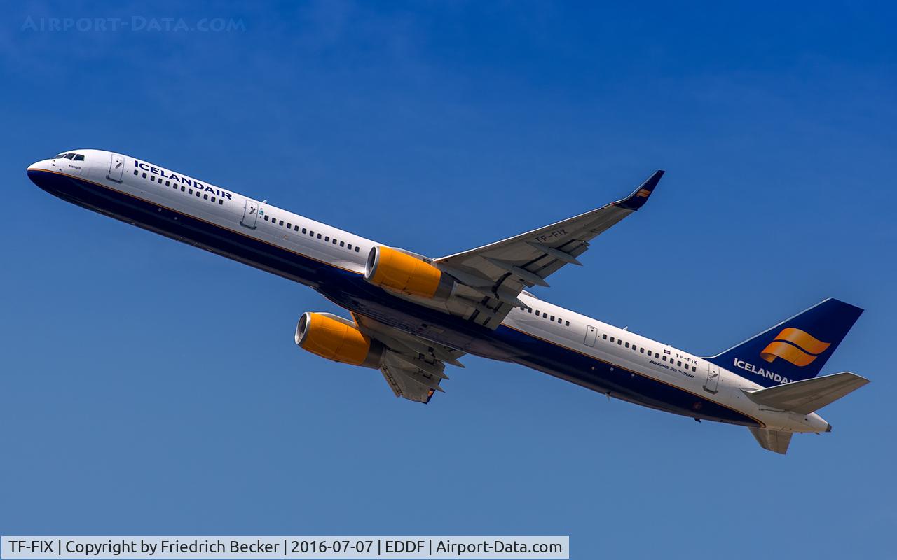 TF-FIX, 2002 Boeing 757-308 C/N 29434, departure via RW25C