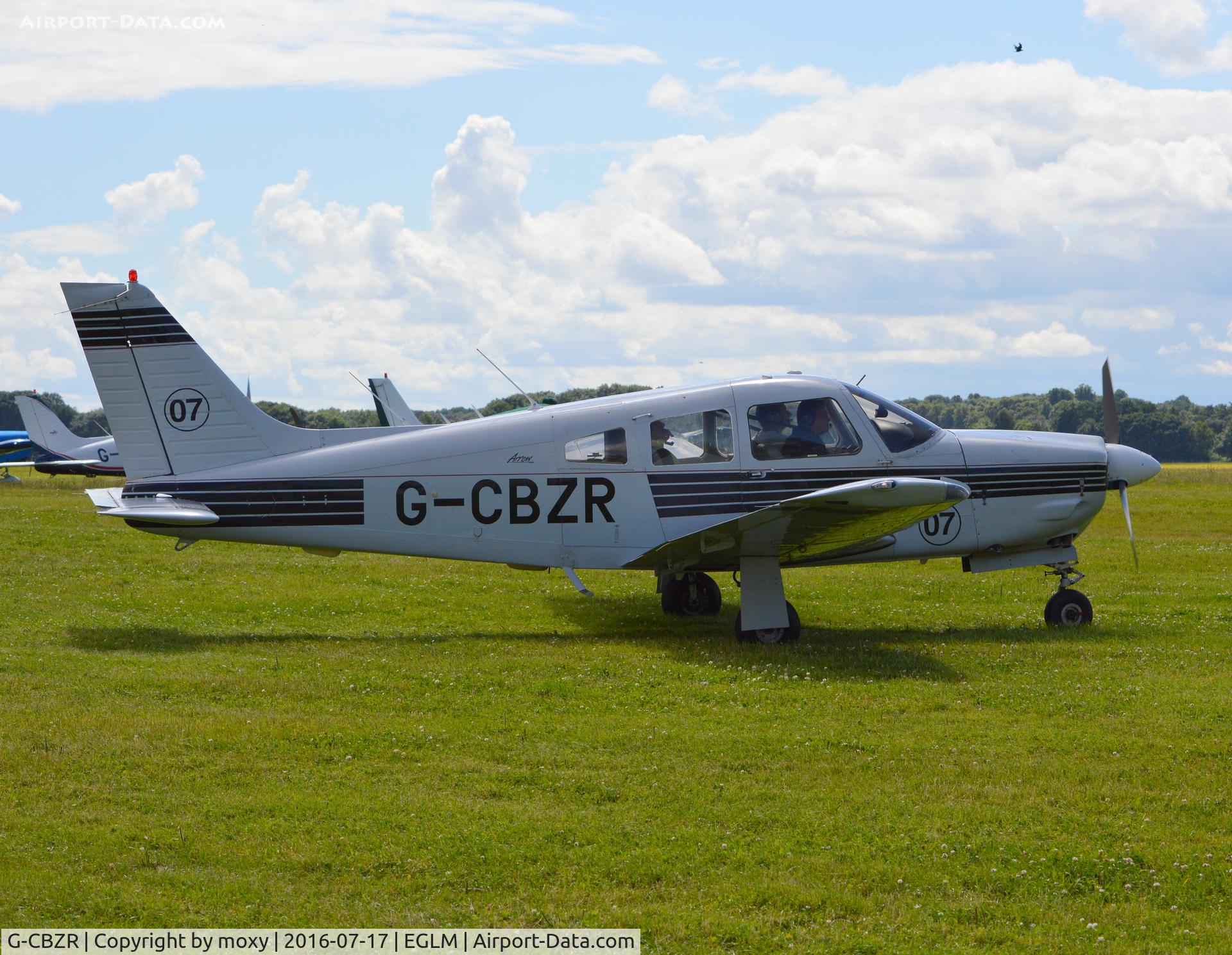 G-CBZR, 1989 Piper PA-28R-201 Cherokee Arrow III C/N 2837029, Piper Cherokee Arrow III at White Waltham. Ex N175ND