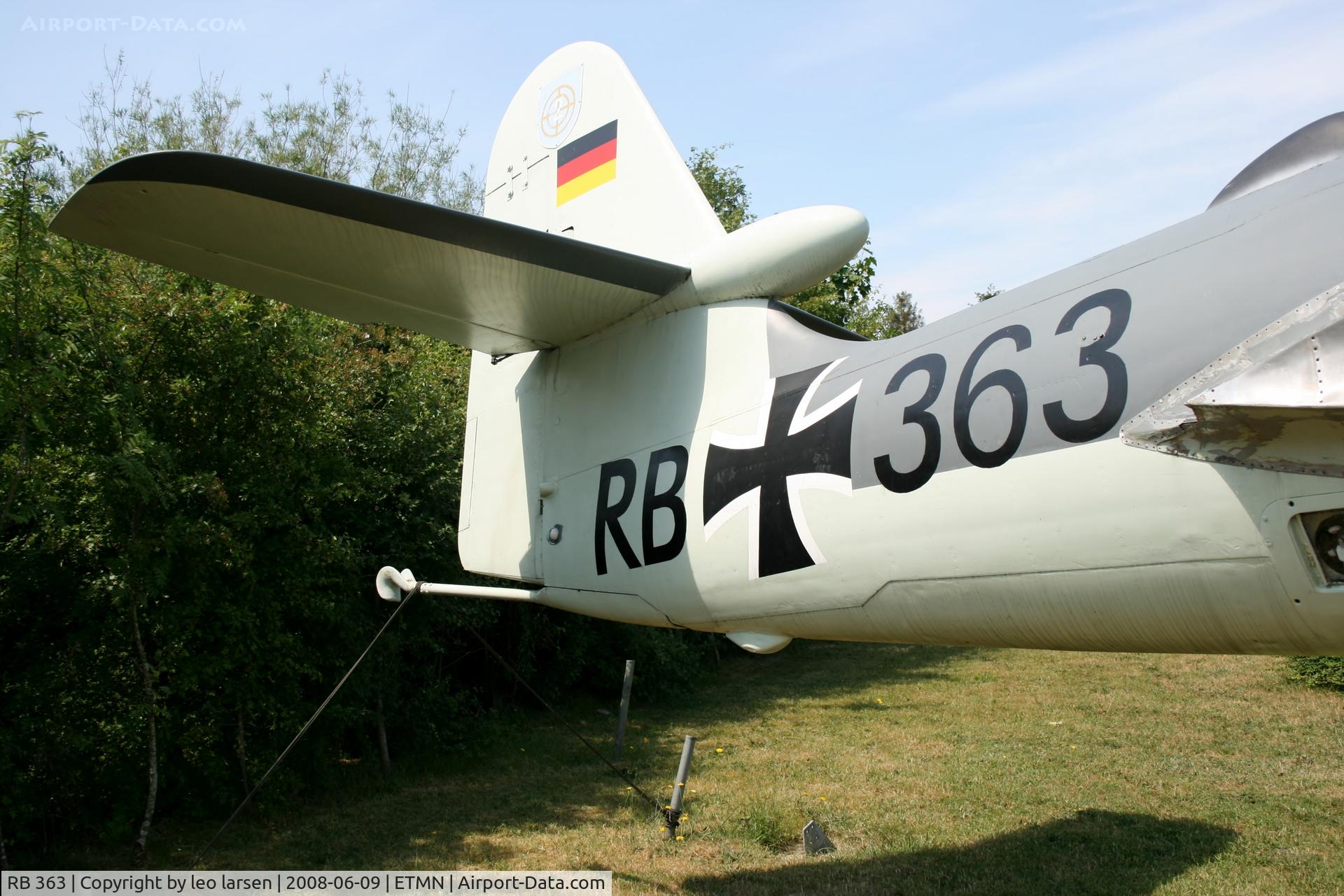 RB 363, Hawker Sea Hawk Mk.101 C/N 6707, Nordholz Aeronauticum Museum 9.6.08