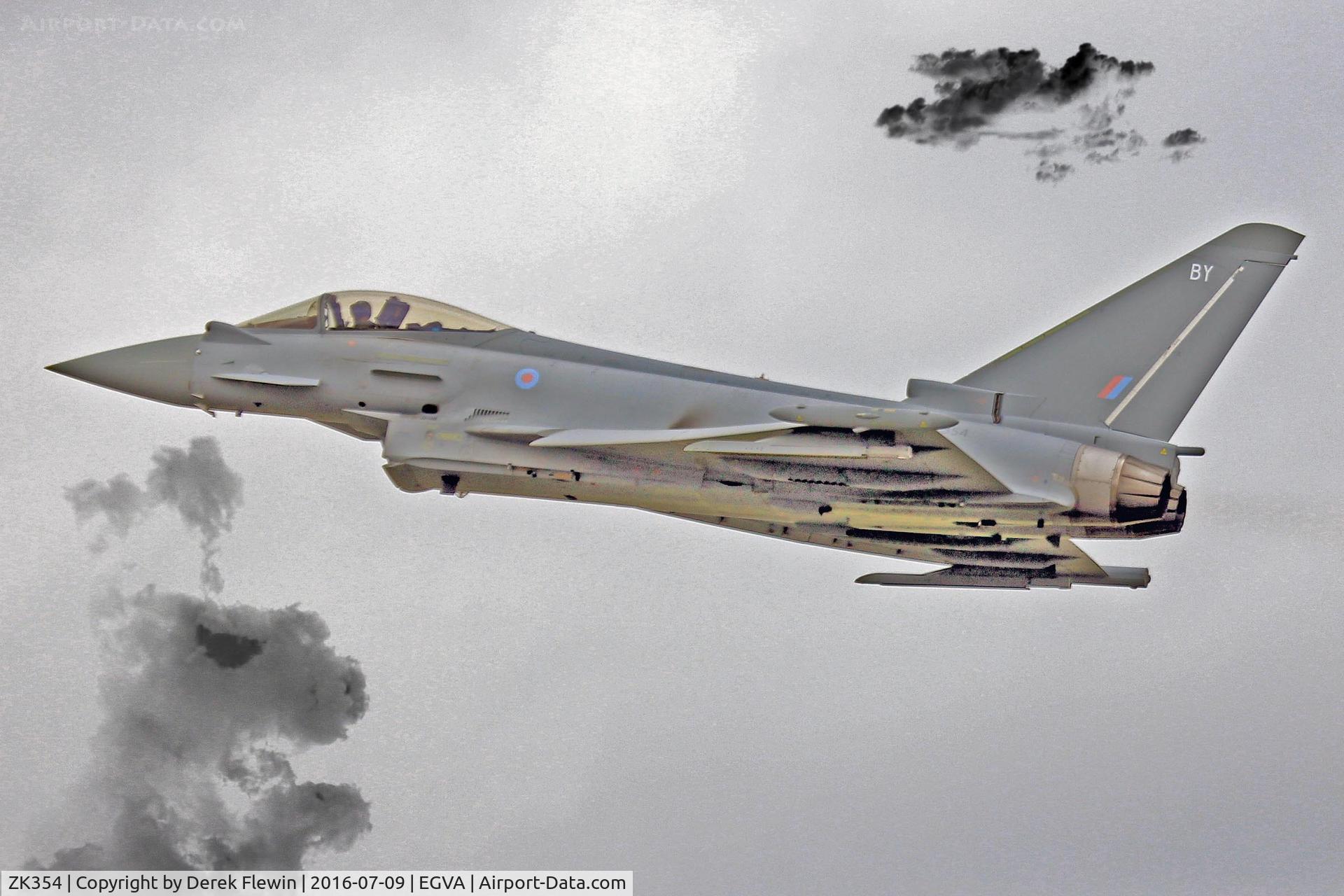 ZK354, 2013 Eurofighter EF-2000 Typhoon FGR4 C/N BS115/415, Typhoon FGR4, Royal Air Force RAF Coningsby based, seen at RIAT 2016.