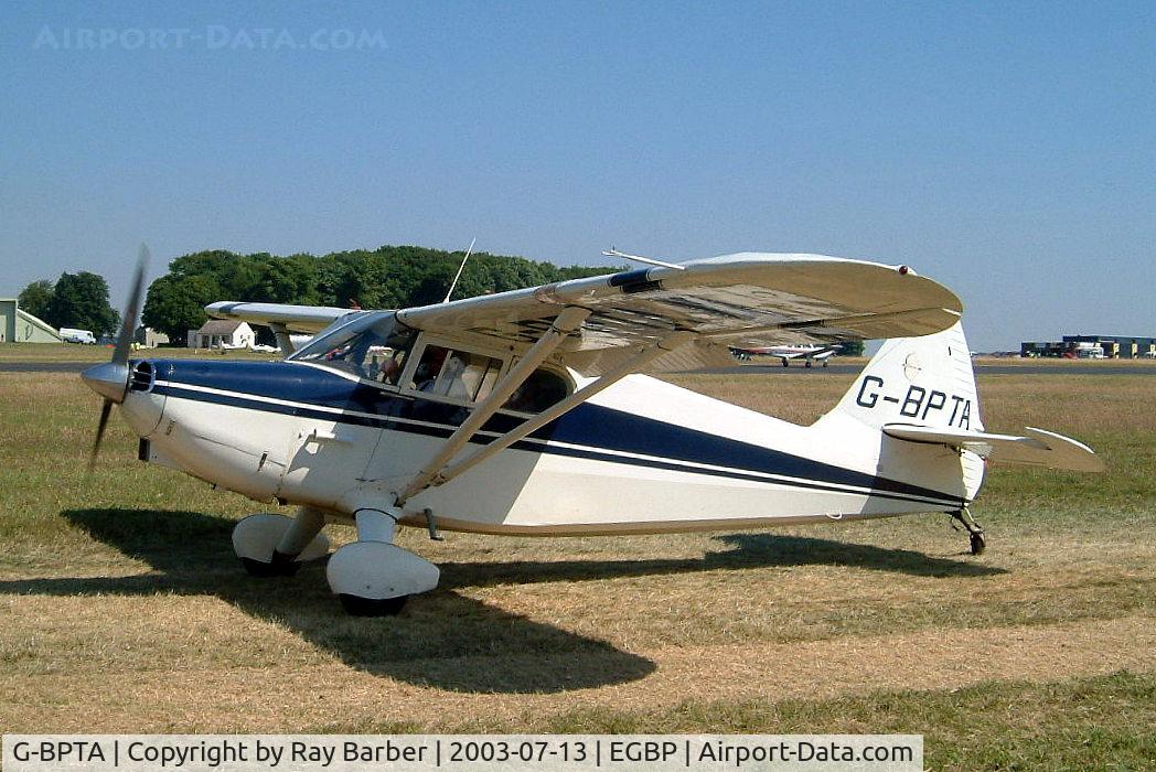 G-BPTA, 1947 Stinson 108-2 Voyager C/N 108-3429, Stinson 108-2 Voyager [108-3429] Kemble~G 13/07/2003
