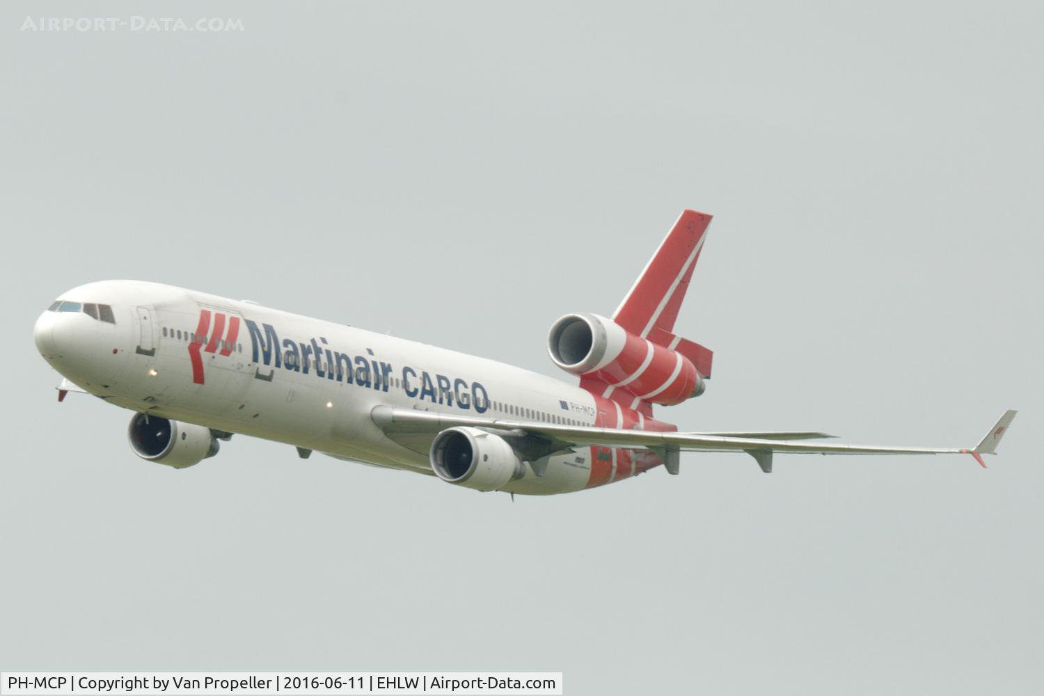 PH-MCP, 1994 McDonnell Douglas MD-11F C/N 48616, Martinair Cargo's last MD-11 farewell flypast at the 2016 open days at Leeuwarden Air Base, the Netherlands